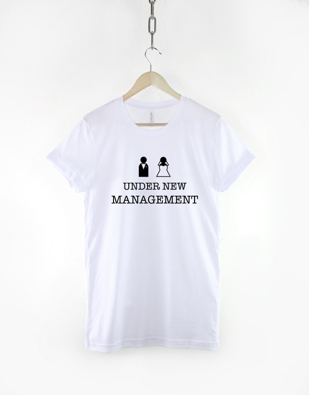 Just Married Shirt - Newly Married T-Shirt - Under New Management Shirt - Mens Honeymoon T-Shirt