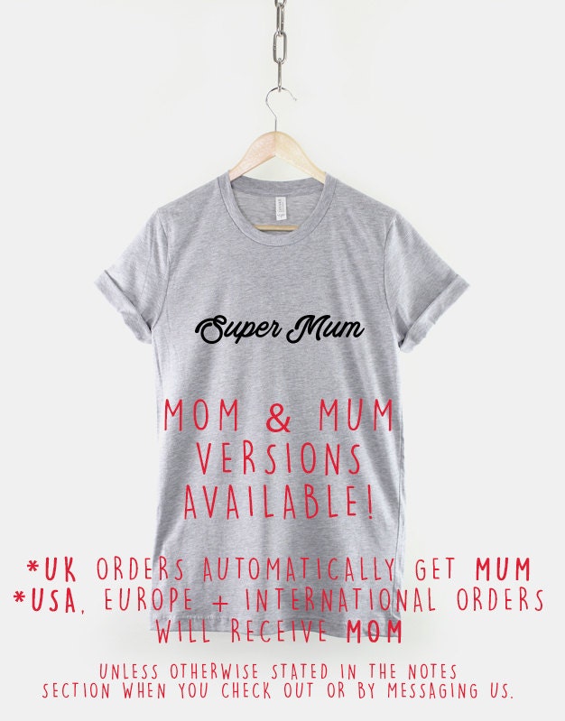 Super Mom - Mum T-Shirt - Awesome Super Hero Mother T-Shirt - Mothers Day Gift