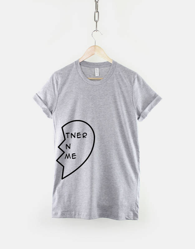 Best Friend Shirts - Best Friend Shirt - Best Friend Gift - Best Friends tshirts - 2 x Partner In Crime Heart T-Shirt - Twin Pack