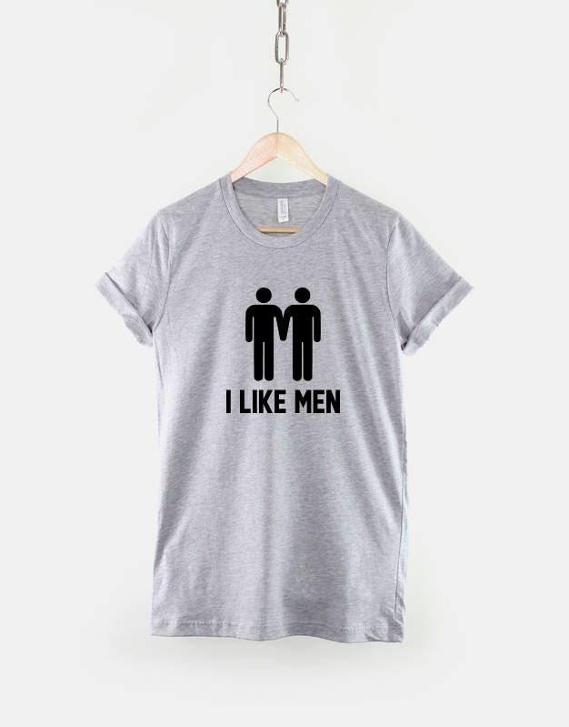 Gay Pride Mens T-Shirt - I Like Men T Shirt - Gay Pride Guys TShirt