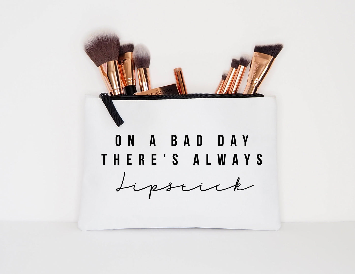 On A Bad Day There's Always Lipstick - Makeup Cosmetic Accessory Pouch