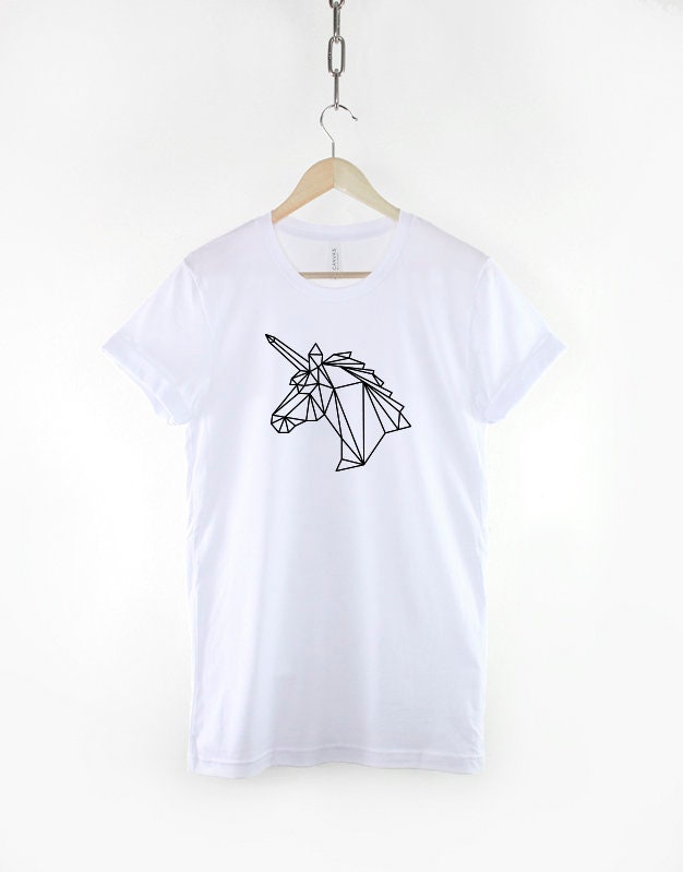 Unicorn T-Shirt - Unicorn Head Shirt - Geometric Unicorn T-Shirt - Unicorn Shirts - Unicorn Gift - Unicorn Head T-Shirt