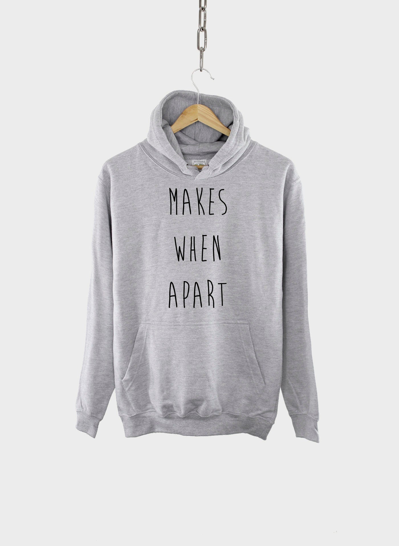 Matching Best Friends Hoodie Set - Nothing Makes Sense When We're Apart Hooded Jumpers Couple Gift