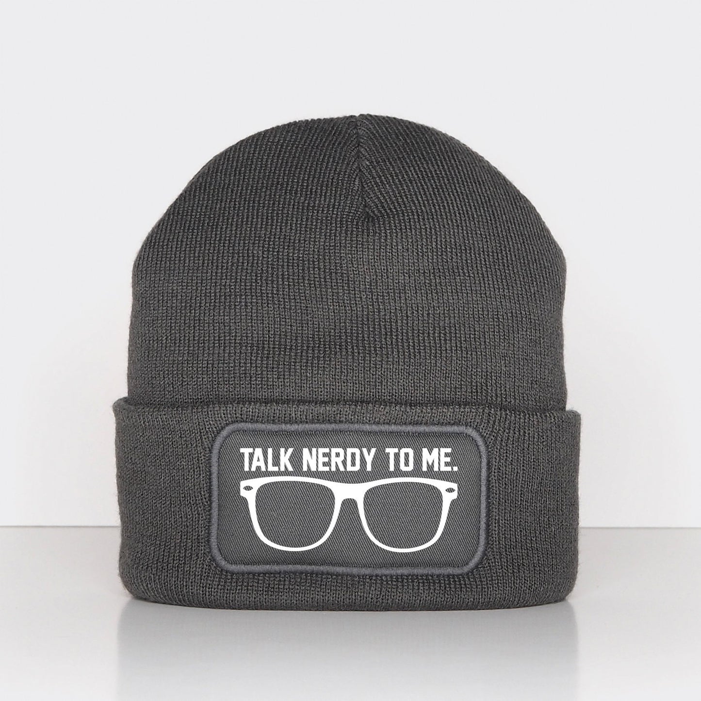 Talk Nerdy To Me Beanie - Geek Hipster Cute Beany