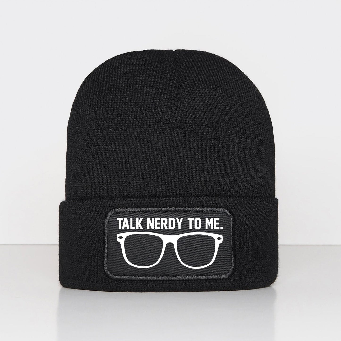 Talk Nerdy To Me Beanie - Geek Hipster Cute Beany