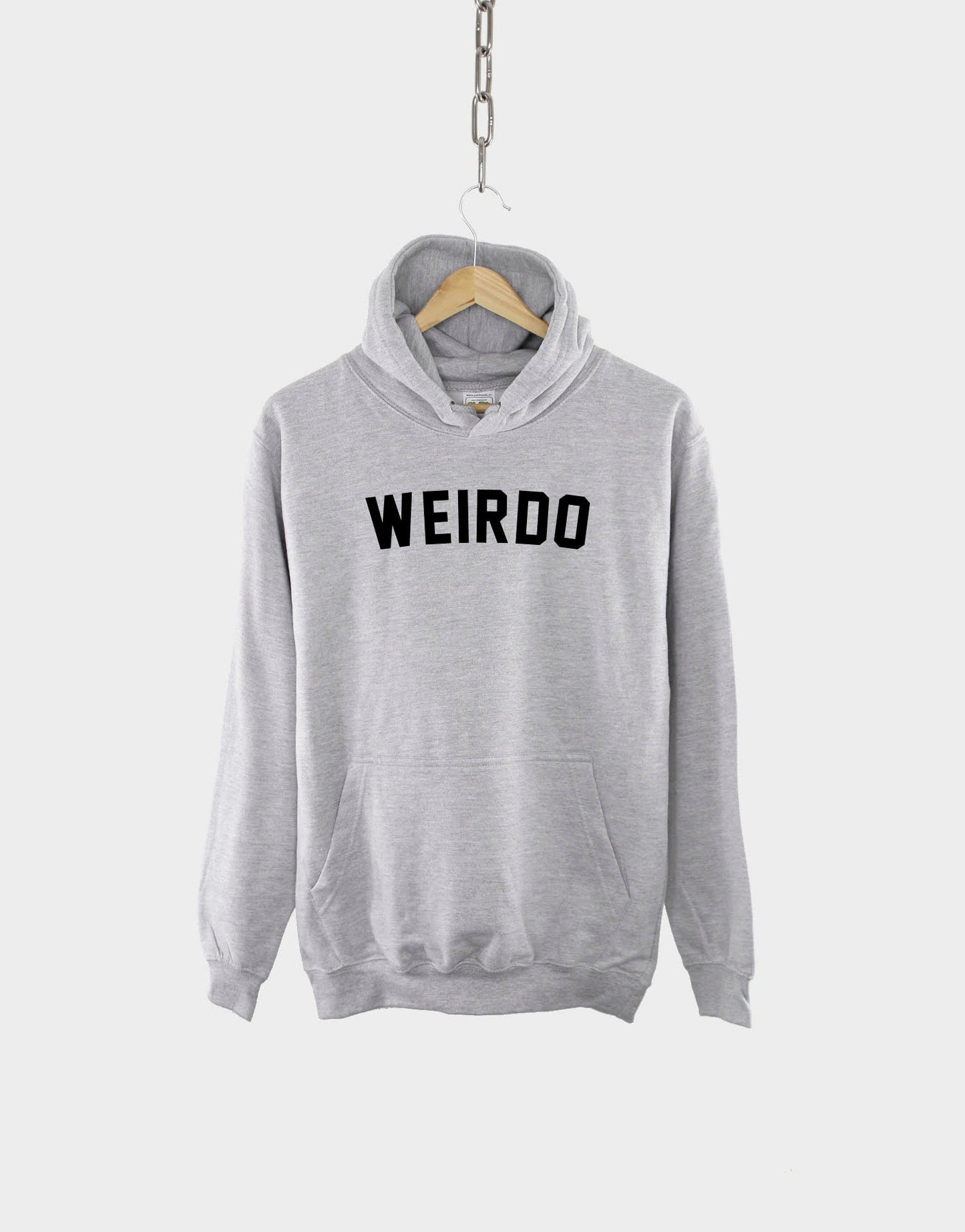 Kids Weirdo Slogan Hoodie - Anti Social Sweatshirt