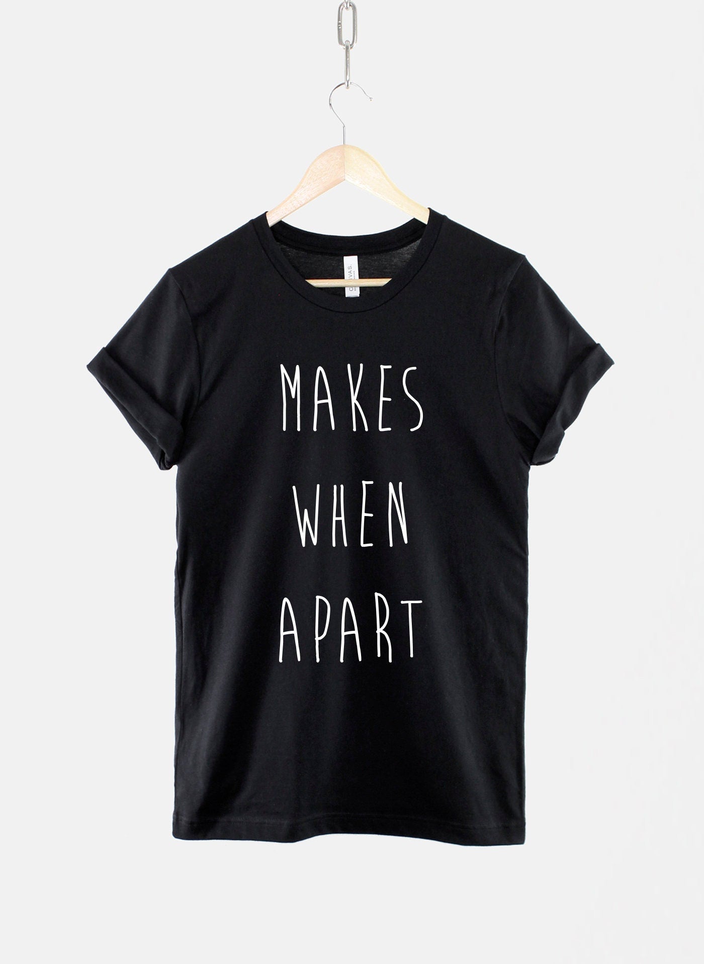 Best Friends TShirt - Nothing Makes Sense When We're Apart T Shirt - Matching Best Friend T-Shirts Set - Twin Pack