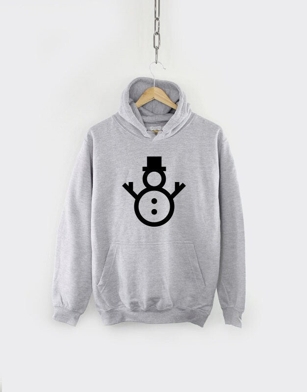 Christmas Snowman Winter Festive Hoodie - Xmas Crew Neck Sweatshirt