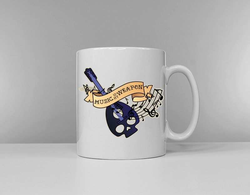 Dungeons and Dragons Inspired Class Slogan Mug - Old School Traditional Tattoo - D&D Druid Barbarian Wizard Paladin Coffe Mugs