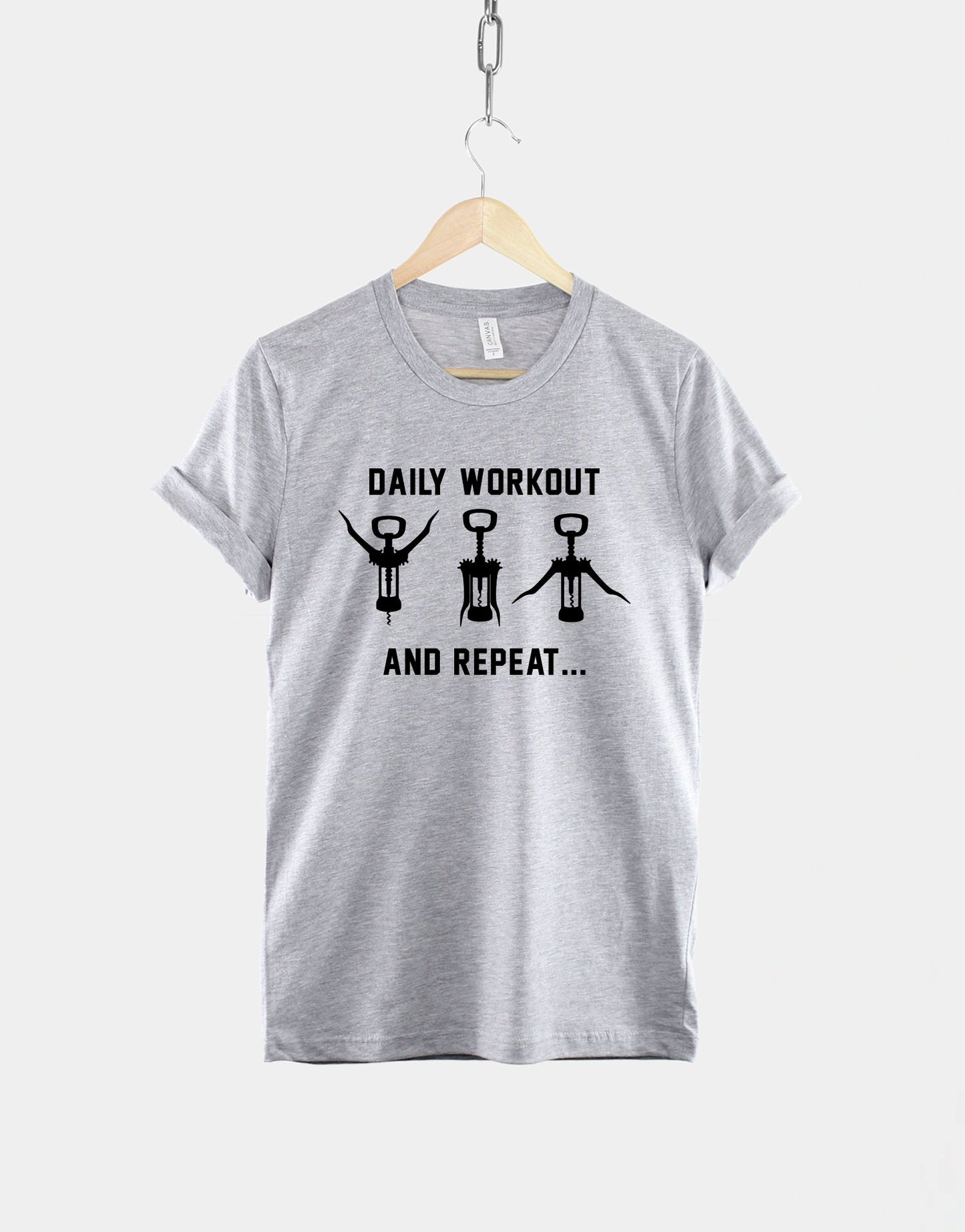 Daily Workout Wine Tshirt - Wineo T-shirt - Alcoholic Friend Shirt Workout T Shirt