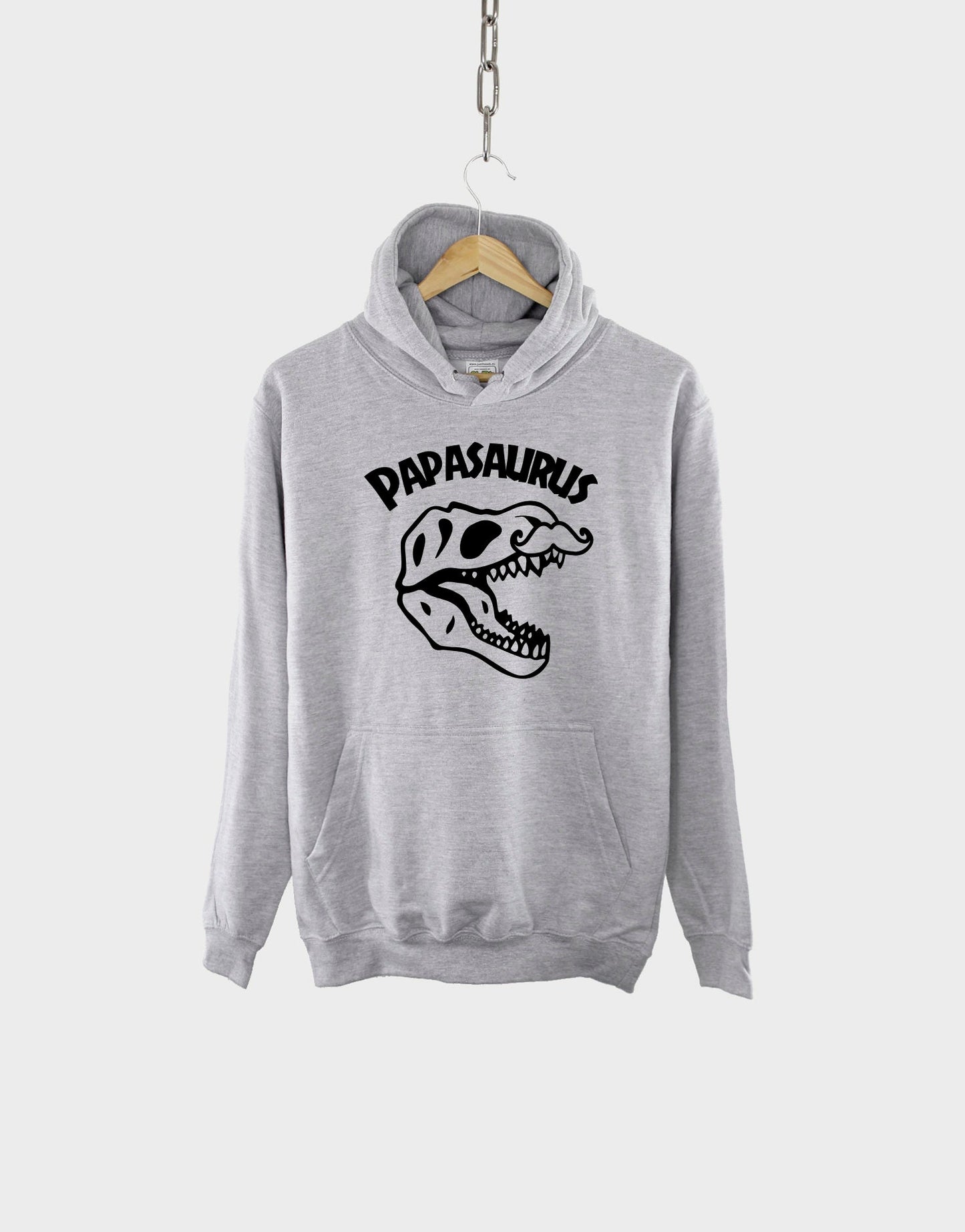 Dad Hoodie Papasaurus - Dad Birthday Gift - Fathers Day Gifts - Hoodie Sweatshirt