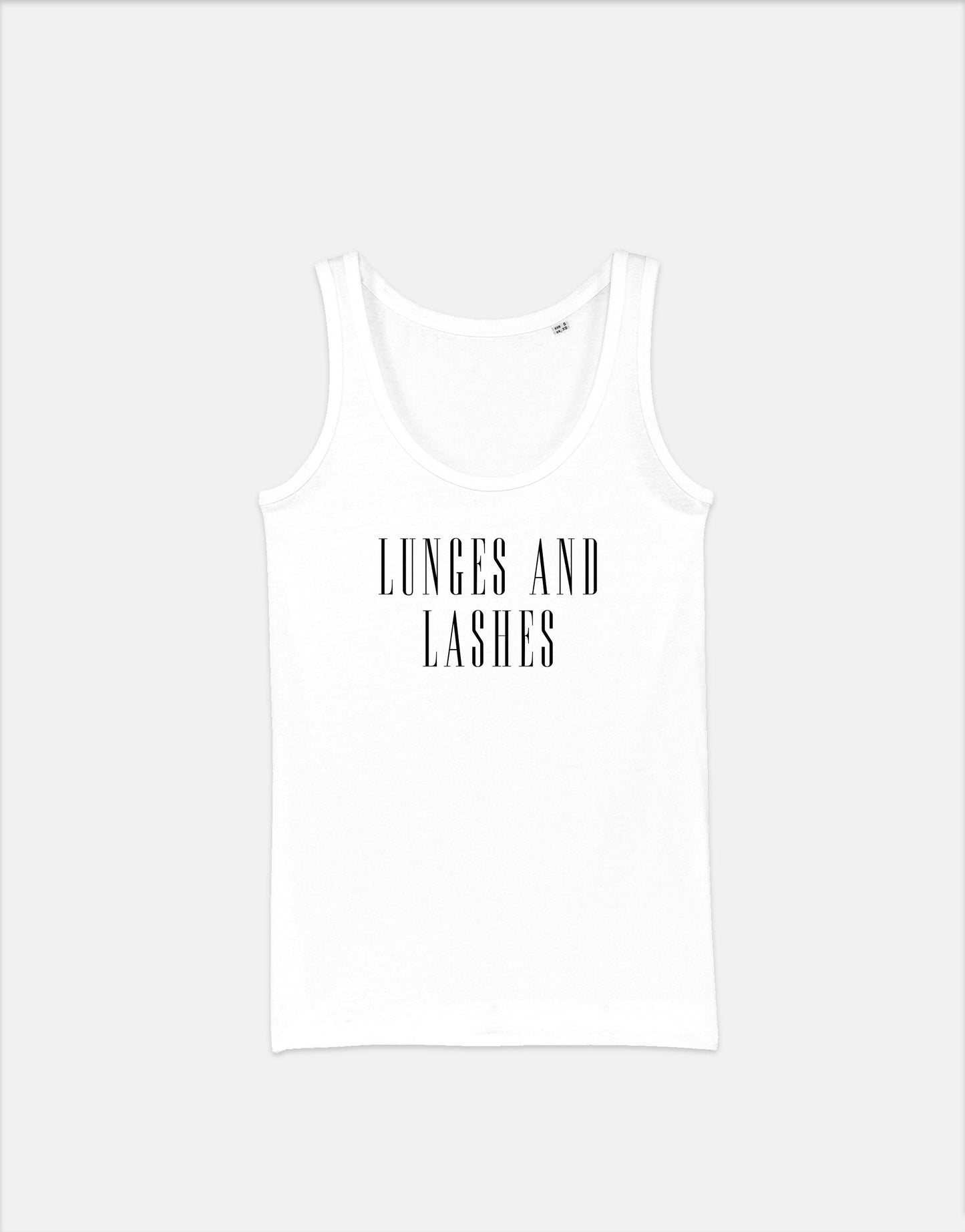 Makeup Vest - Lunges and Lashes Fitness Tank Top - Gym Workout - Make Up Artist - MUA Gift