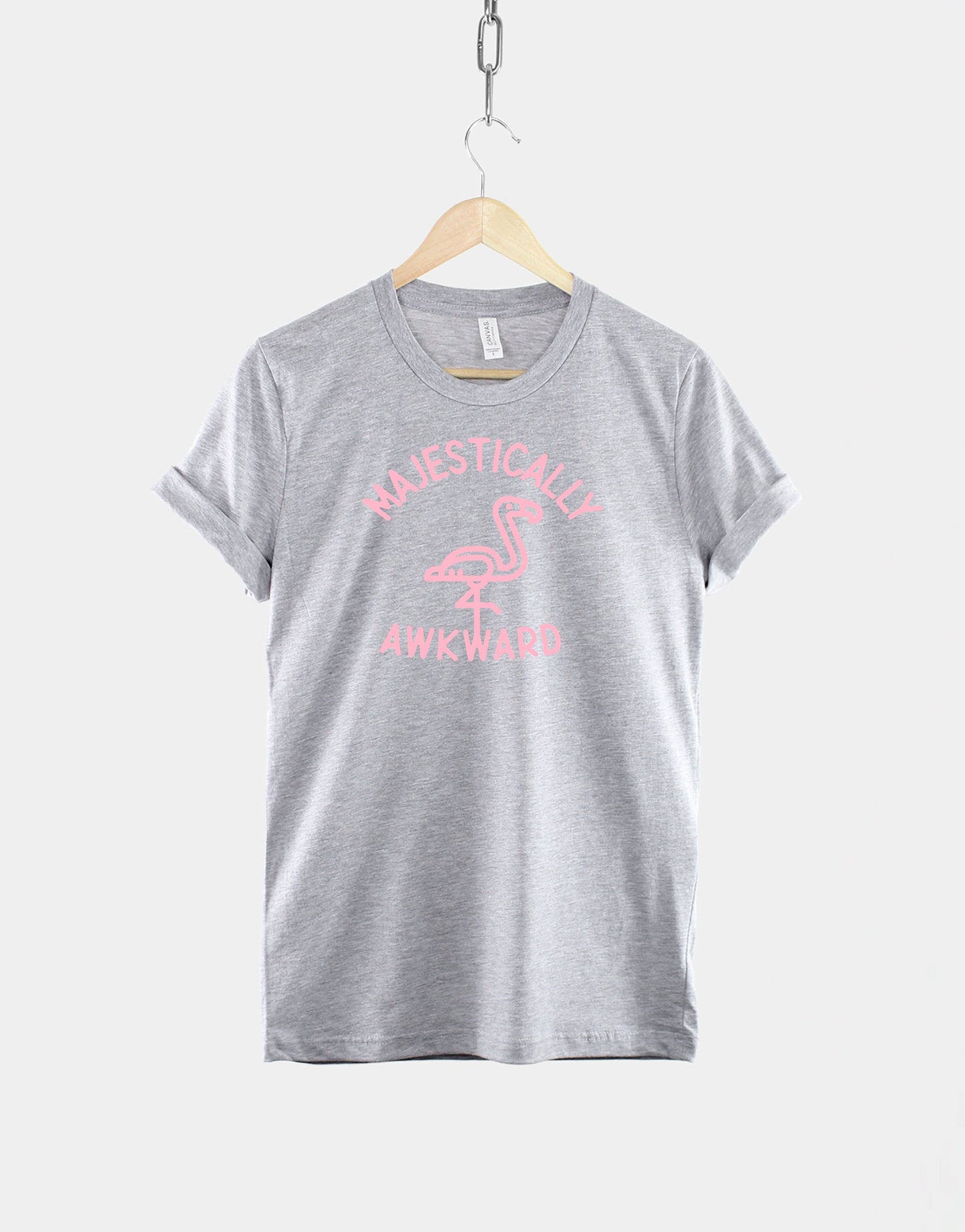 Flamingo T-Shirt - Majestically Awkward Shirt - Pink Flamingo T-Shirt - Socially Awkward T-Shirt