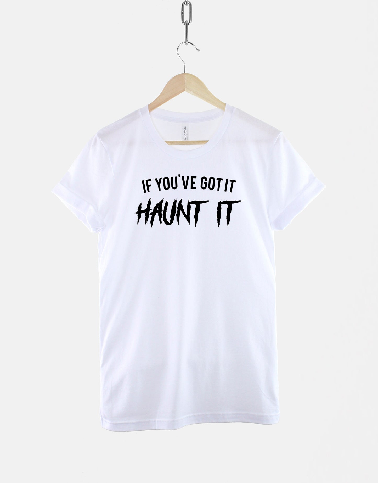 Kids Halloween Shirt - If You've Got It Haunt It Funny Halloween Slogan T-Shirt