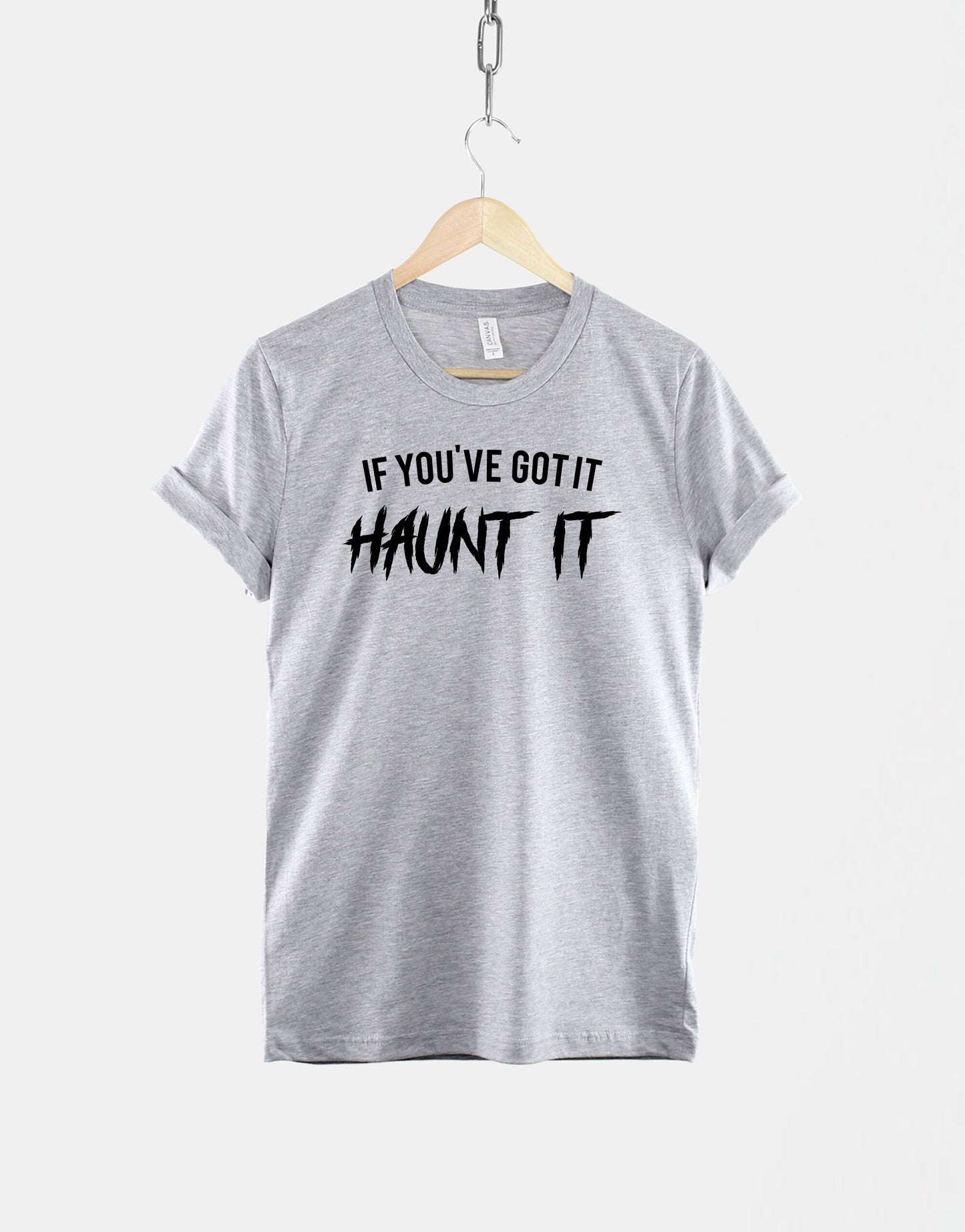 Kids Halloween Shirt - If You've Got It Haunt It Funny Halloween Slogan T-Shirt