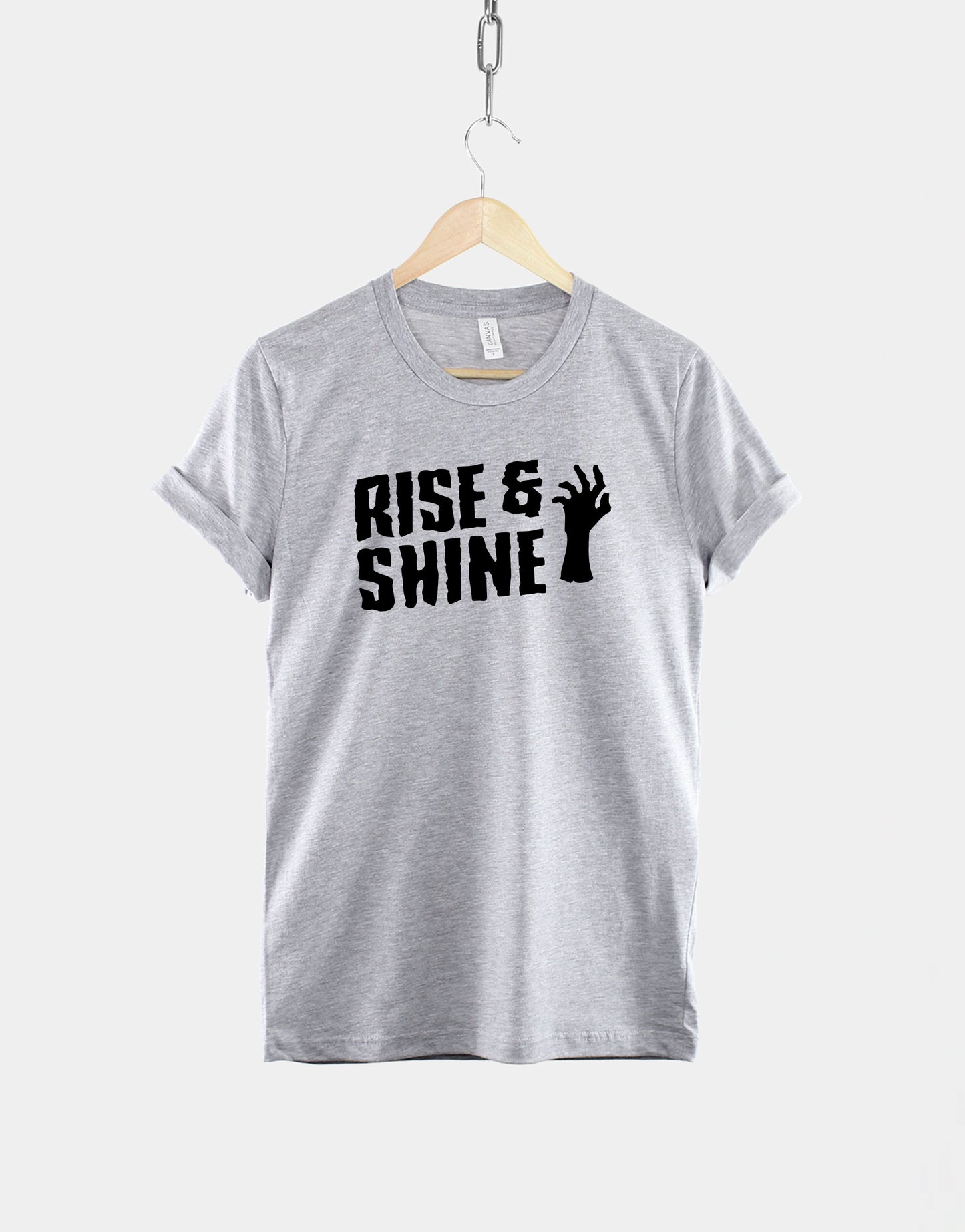 Zombie T-Shirt - Halloween Shirt - Rise and Shine Zombie Shirt - Funny Horror T-Shirt