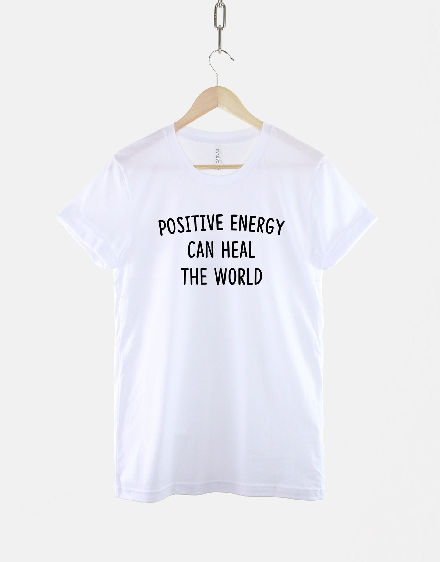 Positive Energy Can Heal The World T-Shirt - Reiki Self Healing Holistic Shirt - Zen Life - Meditation Spiritual Healing Therapy