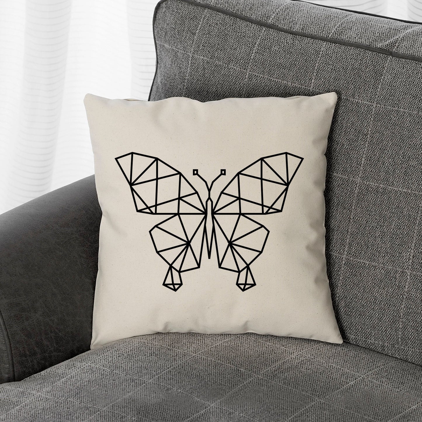 Geometric Butterfly Pillow - Geometric Butterflies Cushion Cushion
