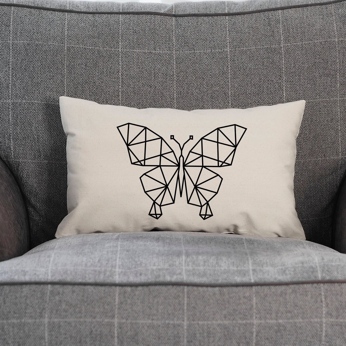Geometric Butterfly Pillow - Geometric Butterflies Cushion Cushion
