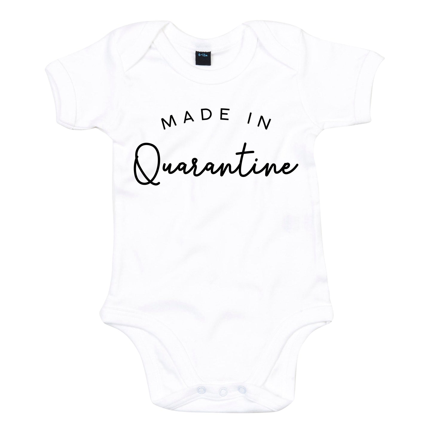 Made In Quarantine Pregnancy Announcement Onesie Baby Grow - Baby Reveal One Piece Bodysuit