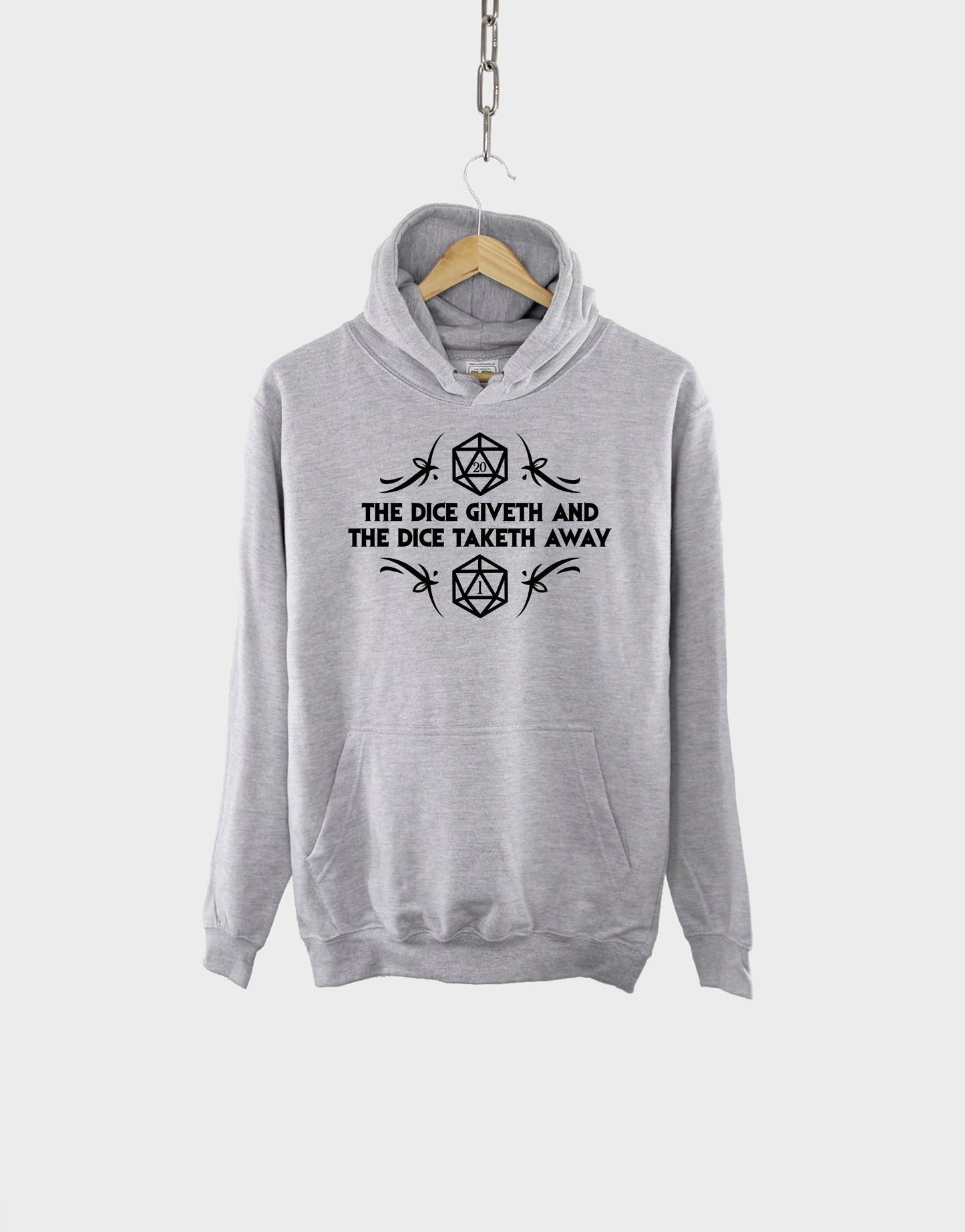 The Dice Giveth And The Dice Taketh Away Hoodie - DnD Dungeons And Dragons Gifts Hoody