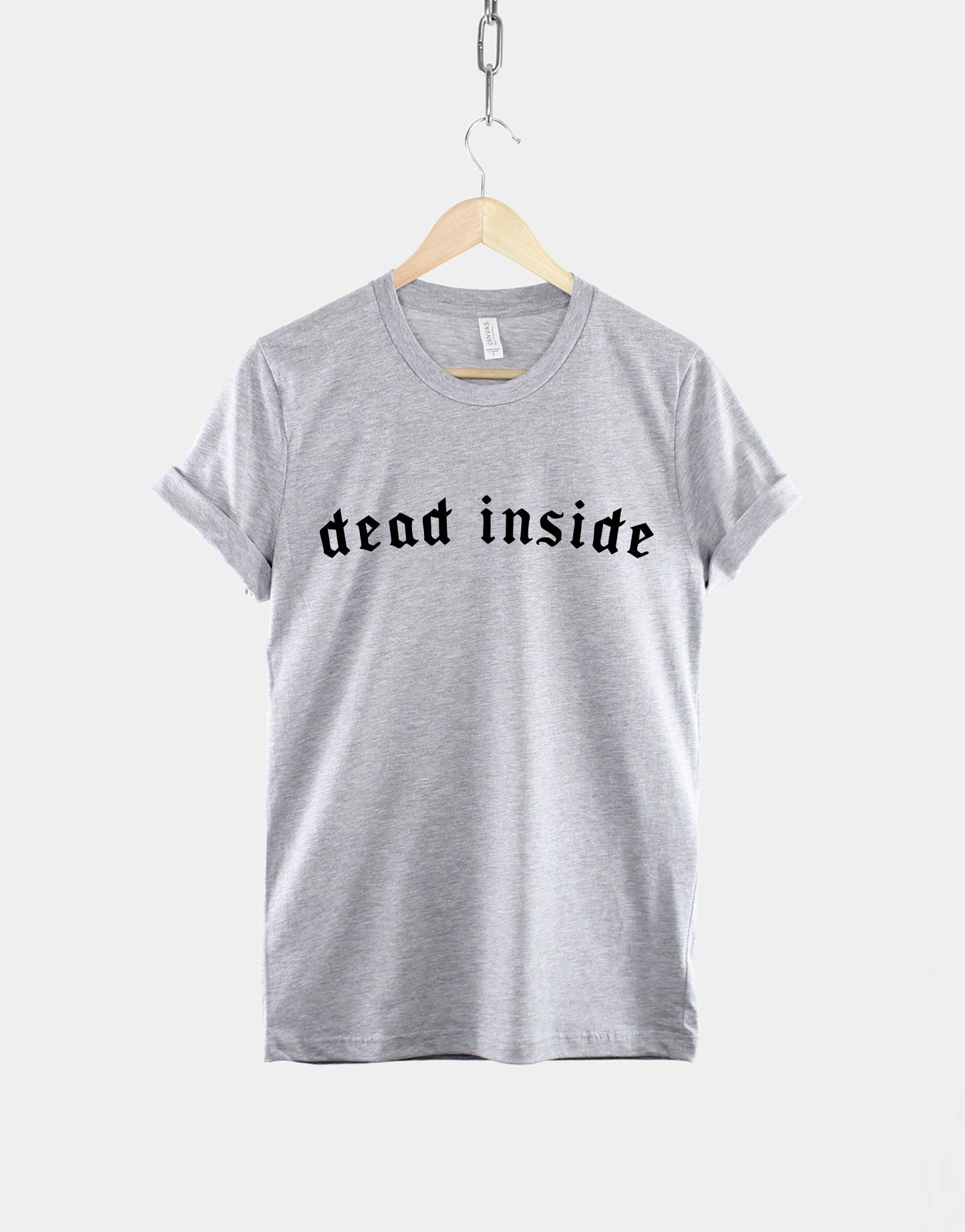 Dead Inside Tshirt - Goth Streetwear Fashion Slogan T Shirt