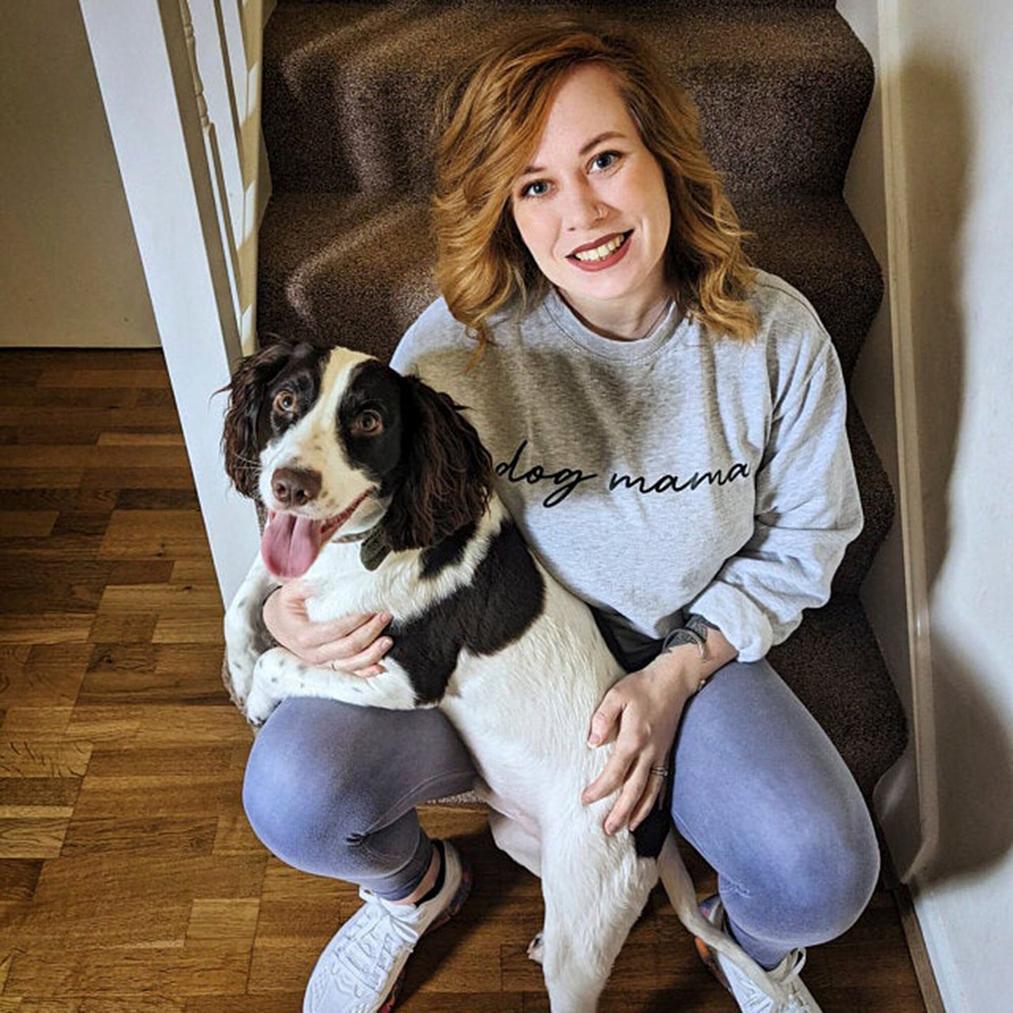 Dog Mama Sweatshirt - Dog Mum Sweat Shirt - Dog Mom - Dogs Script Typography Sweater - Dog Mother Jumper - Dog Owner Gift