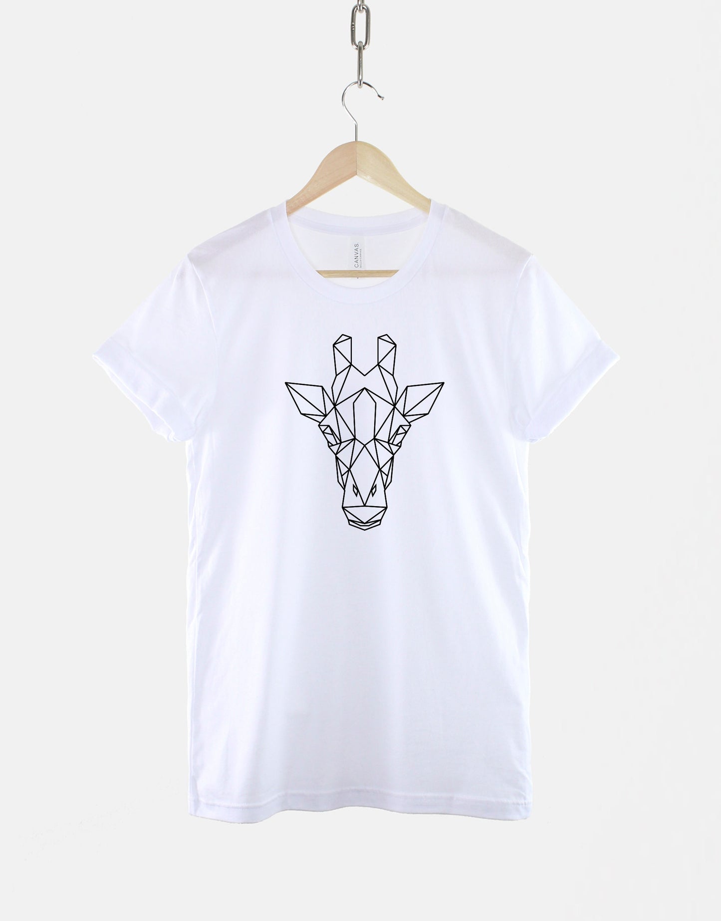 Giraffe T-Shirt - Geometric Giraffe Shirt - Giraffe Lover Gifts - I Love Giraffes T-Shirt - Giraffe Print T-Shirt