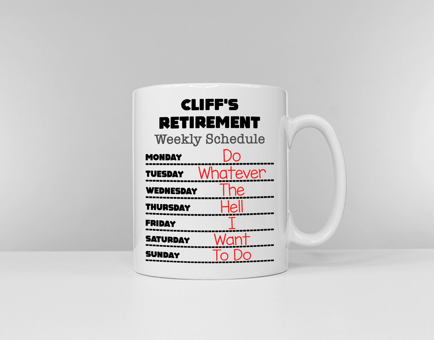 Personalised Retirement Mug - Retirement Gift - Personalized Funny Retirement Coffee Mug - Custom Retirement Mug