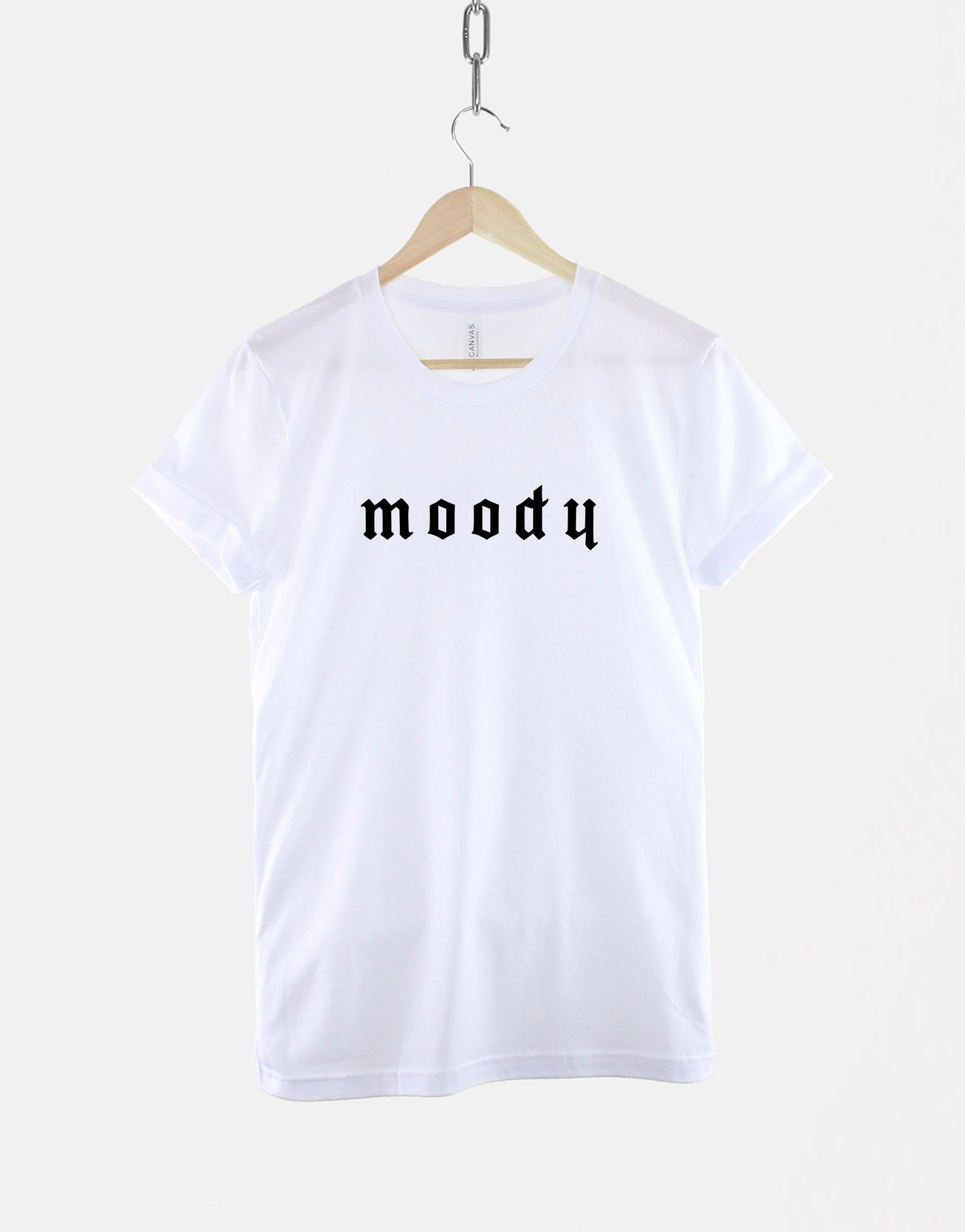 Moody Goth T-Shirt - Black Gothic Slogan Shirt - Black Goth TShirt
