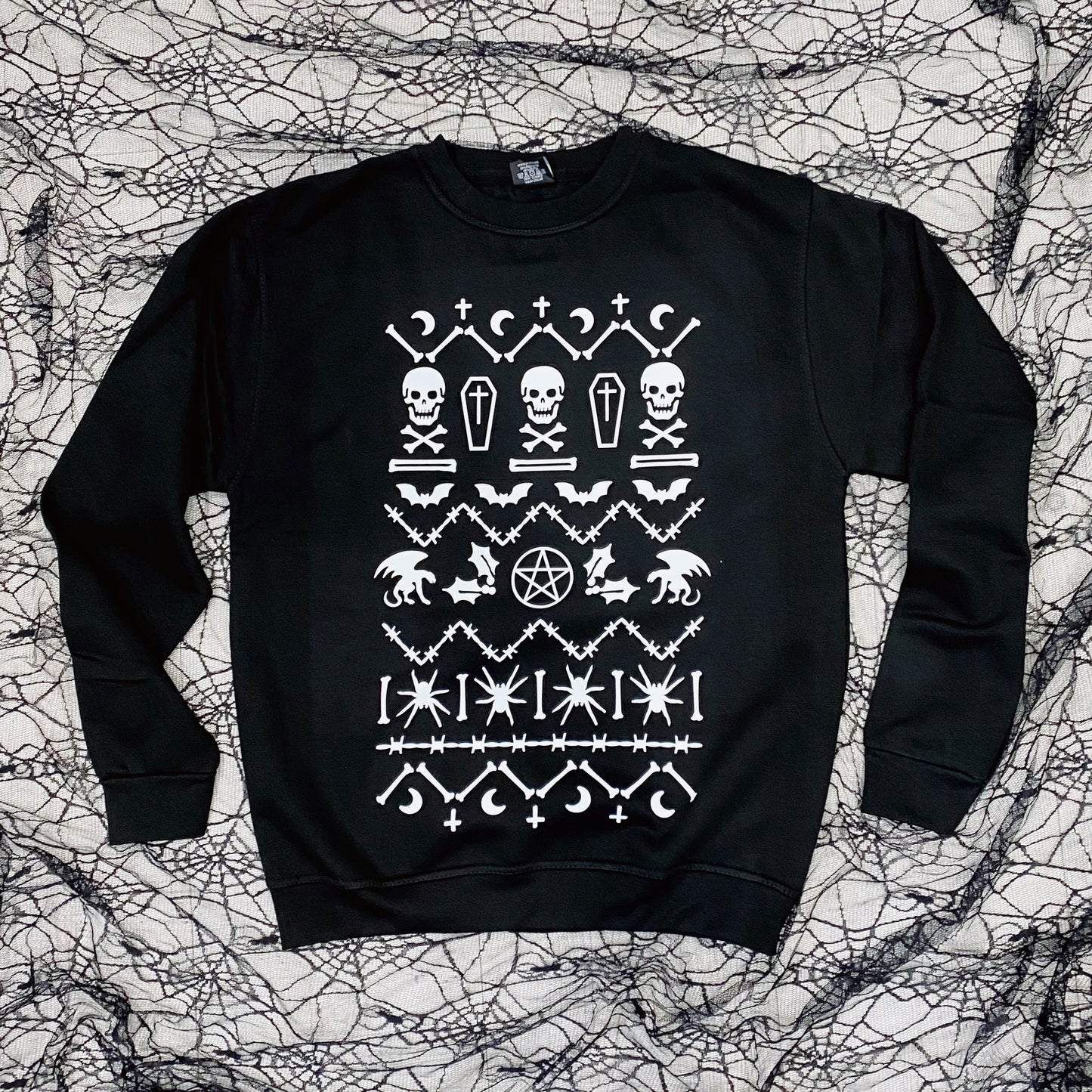 Goth Christmas Sweater - Goth Christmas Jumper - Gothic Ugly Christmas Sweatshirt