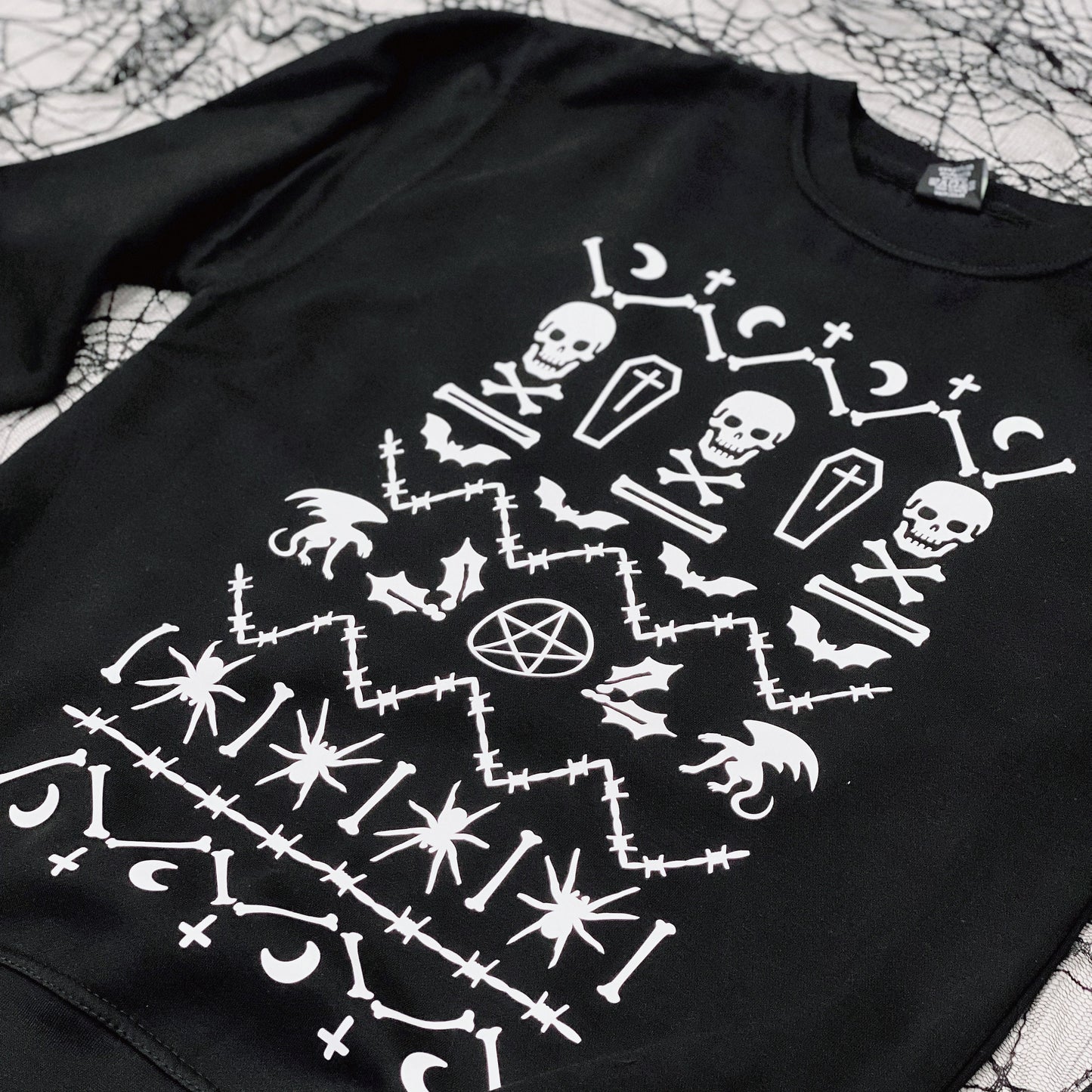 Goth Christmas Sweater - Goth Christmas Jumper - Gothic Ugly Christmas Sweatshirt