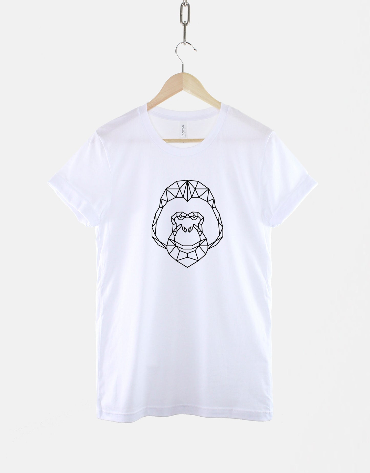 Geometric Orangutan T-Shirt - Orangutan TShirt - Minimal Ape Shirt - Orangutan T Shirt