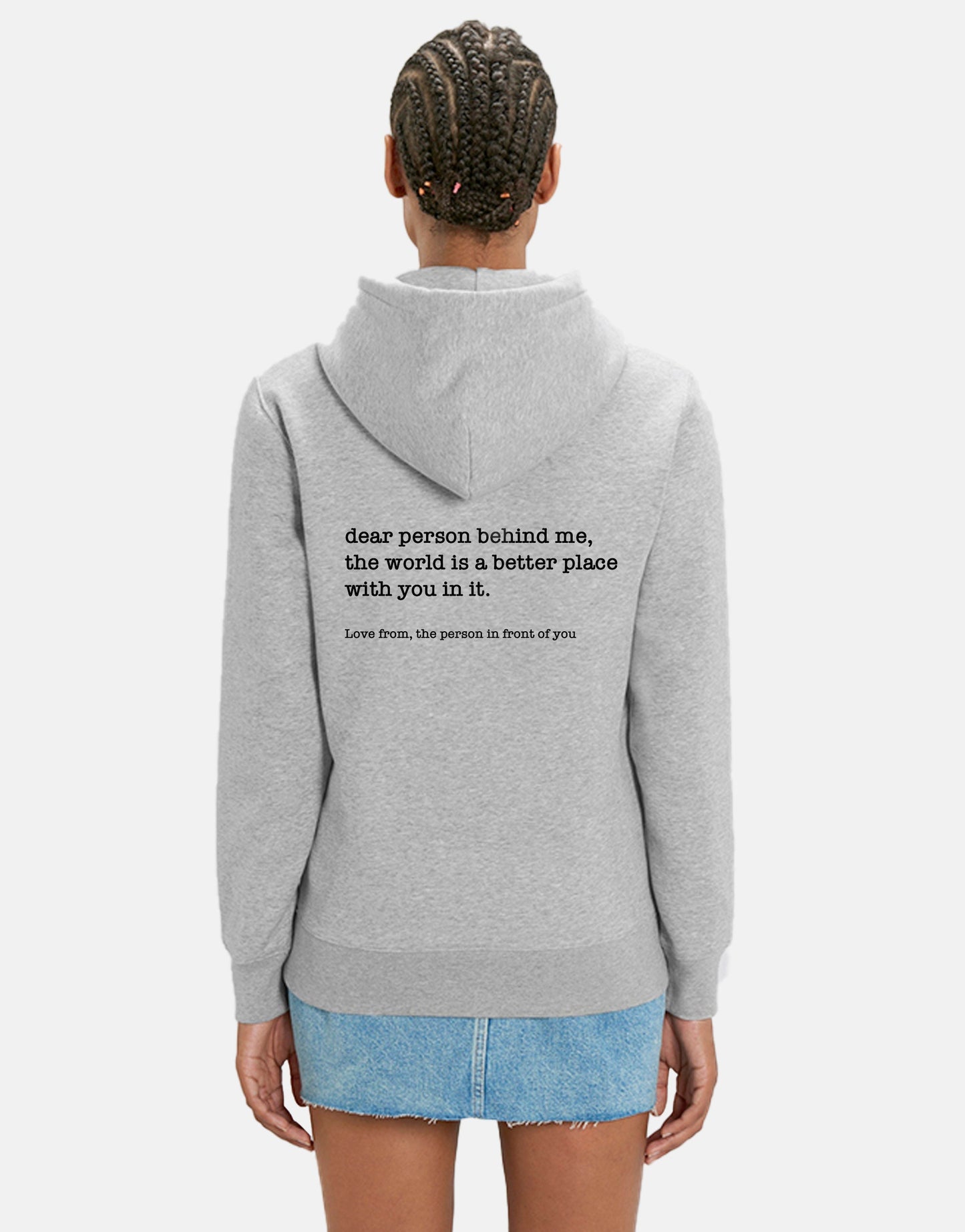 Dear Person Behind Me Hoodie - Personalised Be Kind Message Hoody - Mental Health Awareness Hoodie
