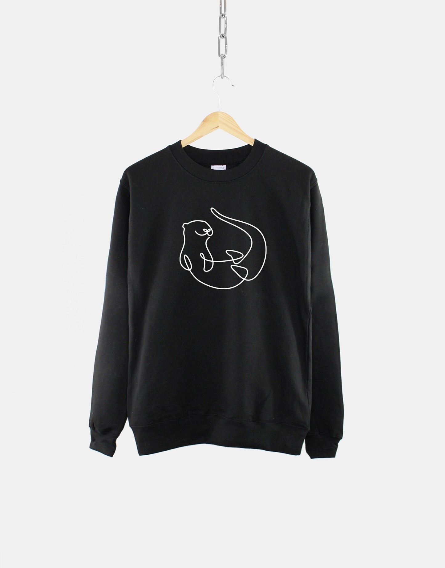 Otter Sweatshirt - Otter Sweater - Womens Otter Sweatshirt - Otter Sweatshirts - I Love Otters - Otter Gifts - Animal Sweatshirt