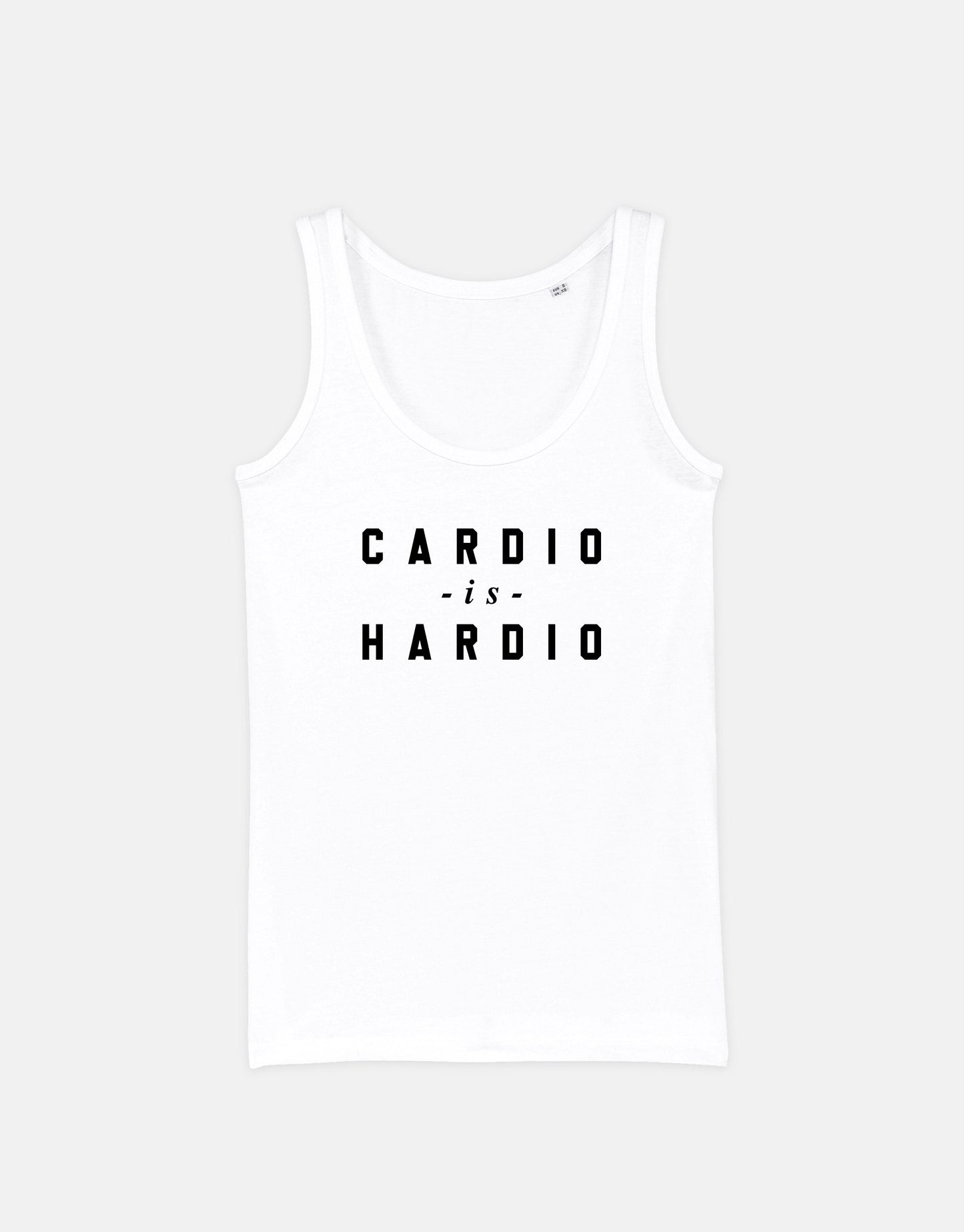 Womens Gym Tank Top - Cardio is Hardio Tank - Jogging Tanks - Running Vest Top - Ladies Gym Vest