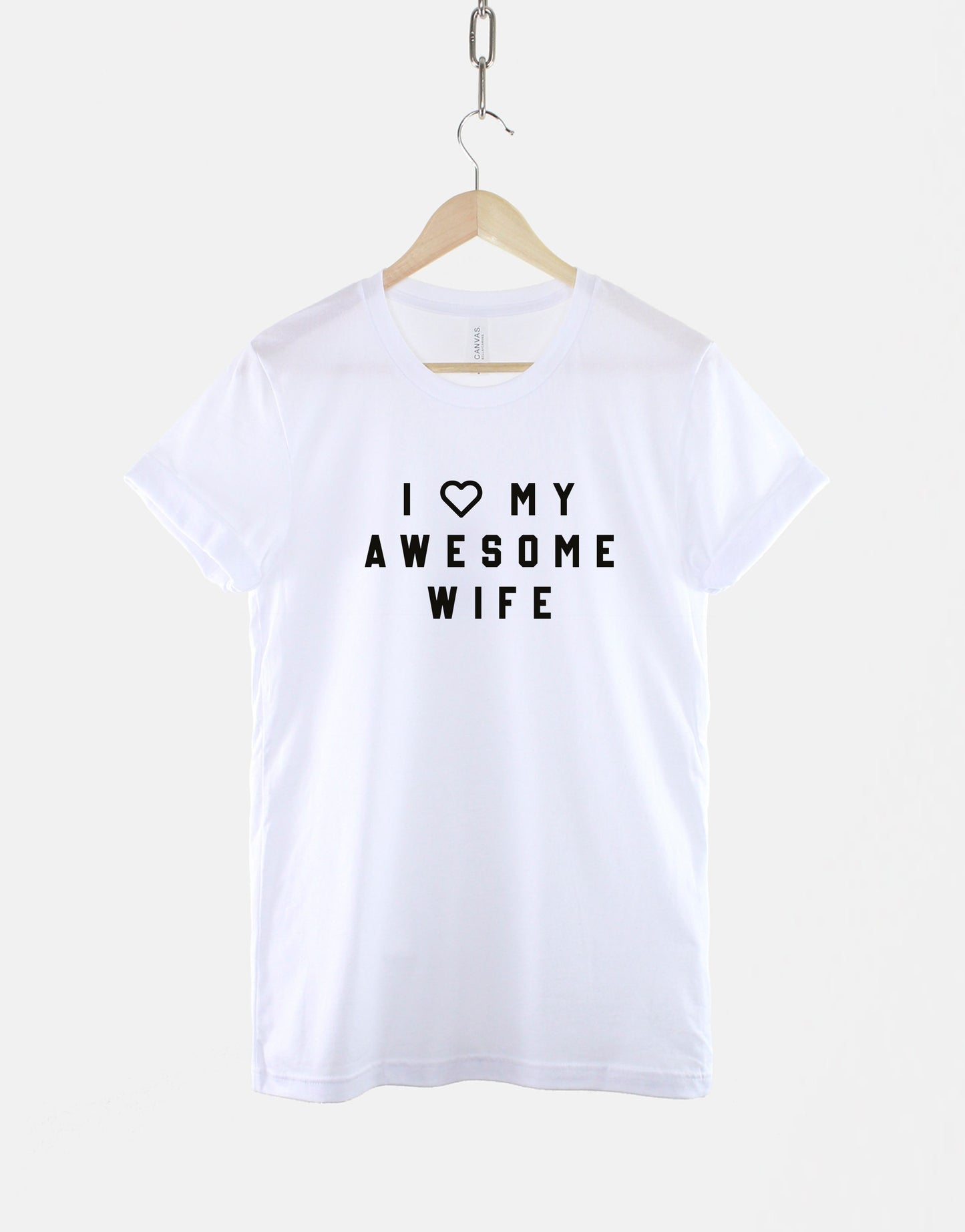 I Love My Awesome Wife T-Shirt - Funny Husband TShirt - T-Shirt For Husband - Gifts for Him - Mens T-Shirt - Funny Husband Gift