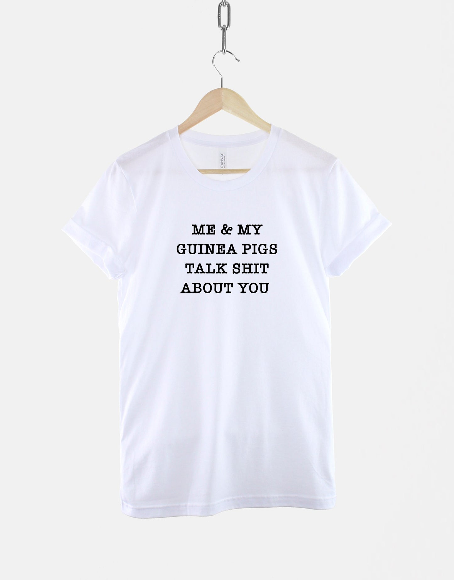 Womens Guinea Pig T-Shirt - Me And My Guinea Pigs Talk About You T-Shirt - Funny Guinea Pig Owner Gift