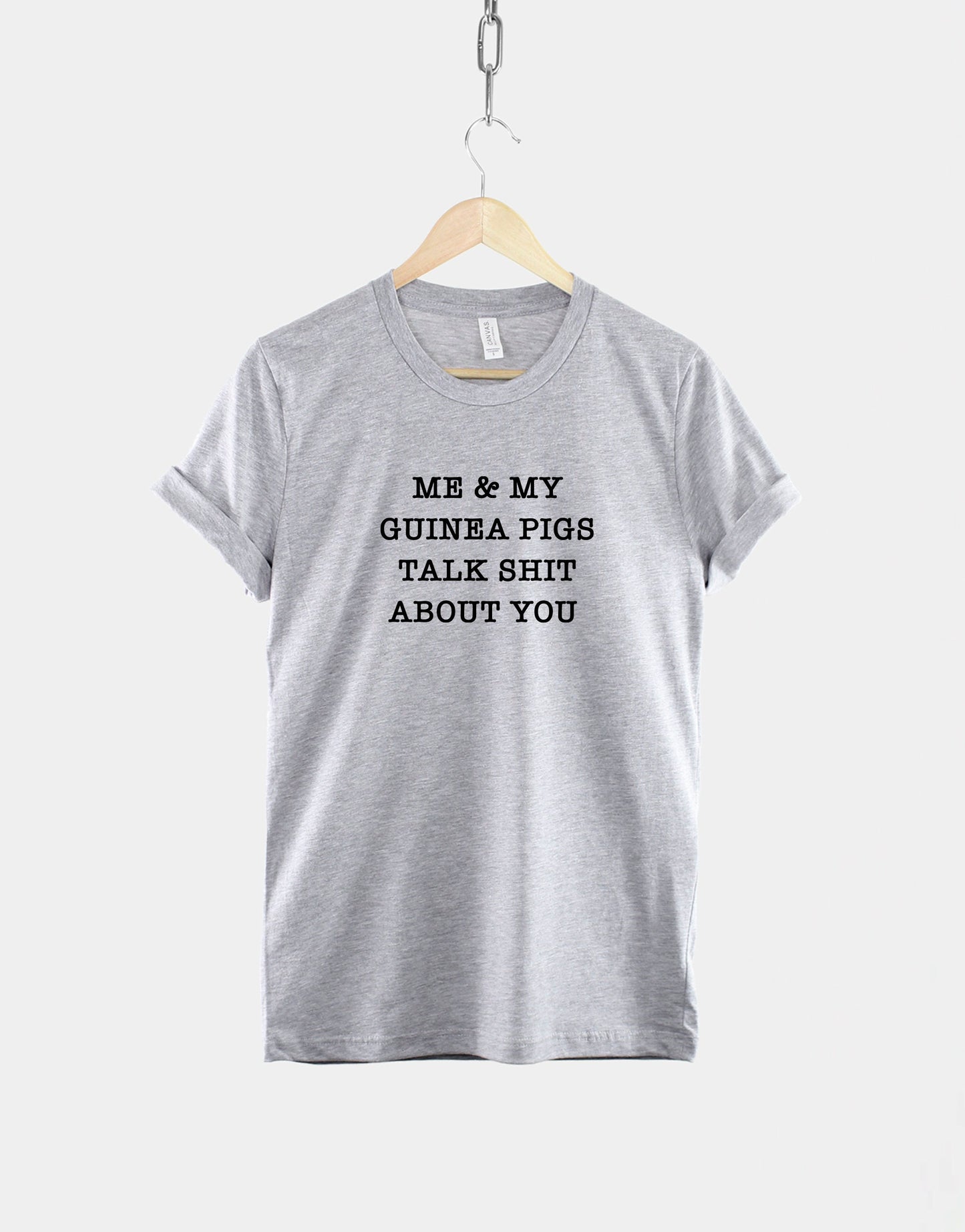Womens Guinea Pig T-Shirt - Me And My Guinea Pigs Talk About You T-Shirt - Funny Guinea Pig Owner Gift