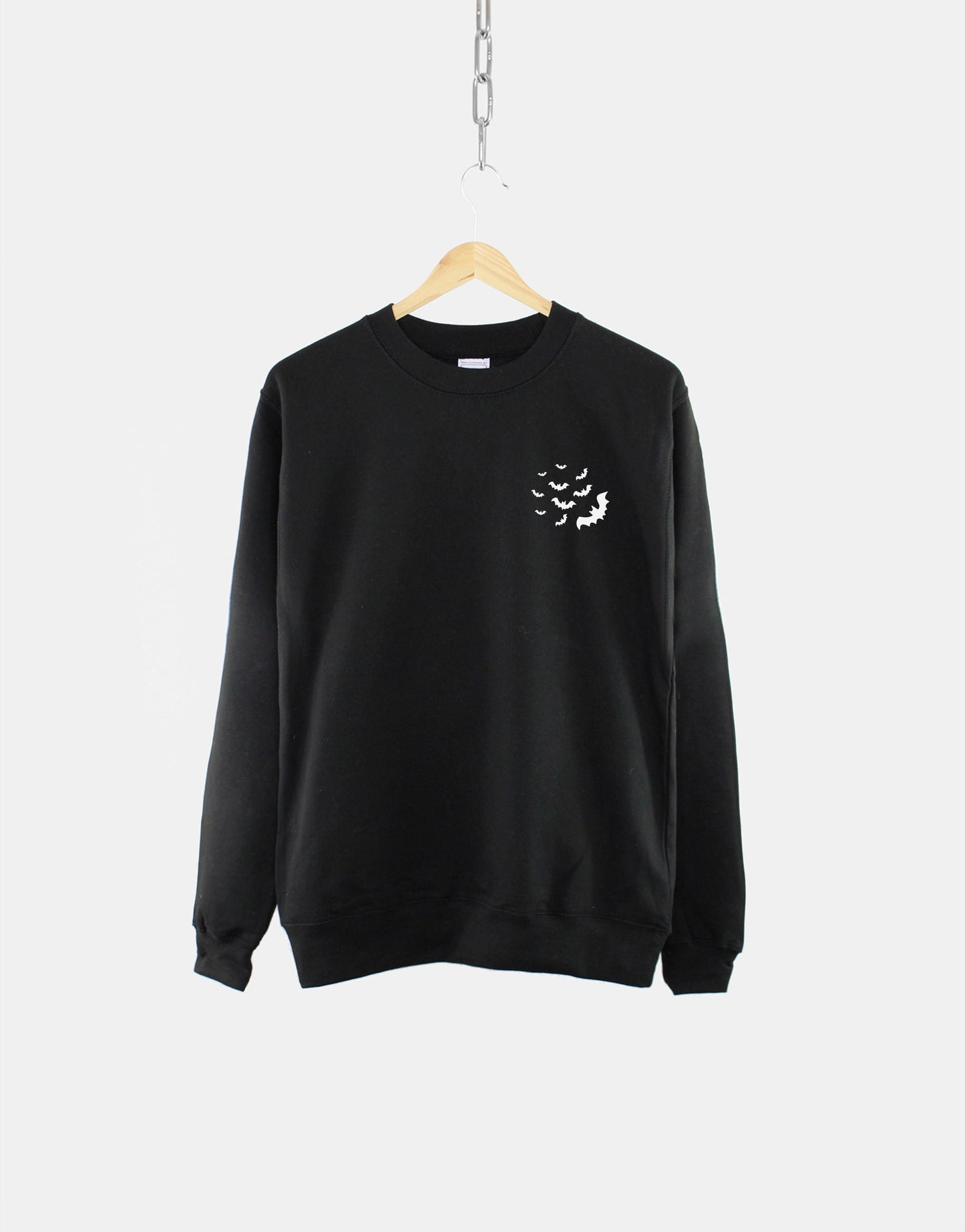 Bat Sweatshirt - Halloween Sweatshirt - Halloween Bats Sweatshirt - Purple Bat Print Sweater - Goth Sweatshirt - Womens Minimal Sweatshirt