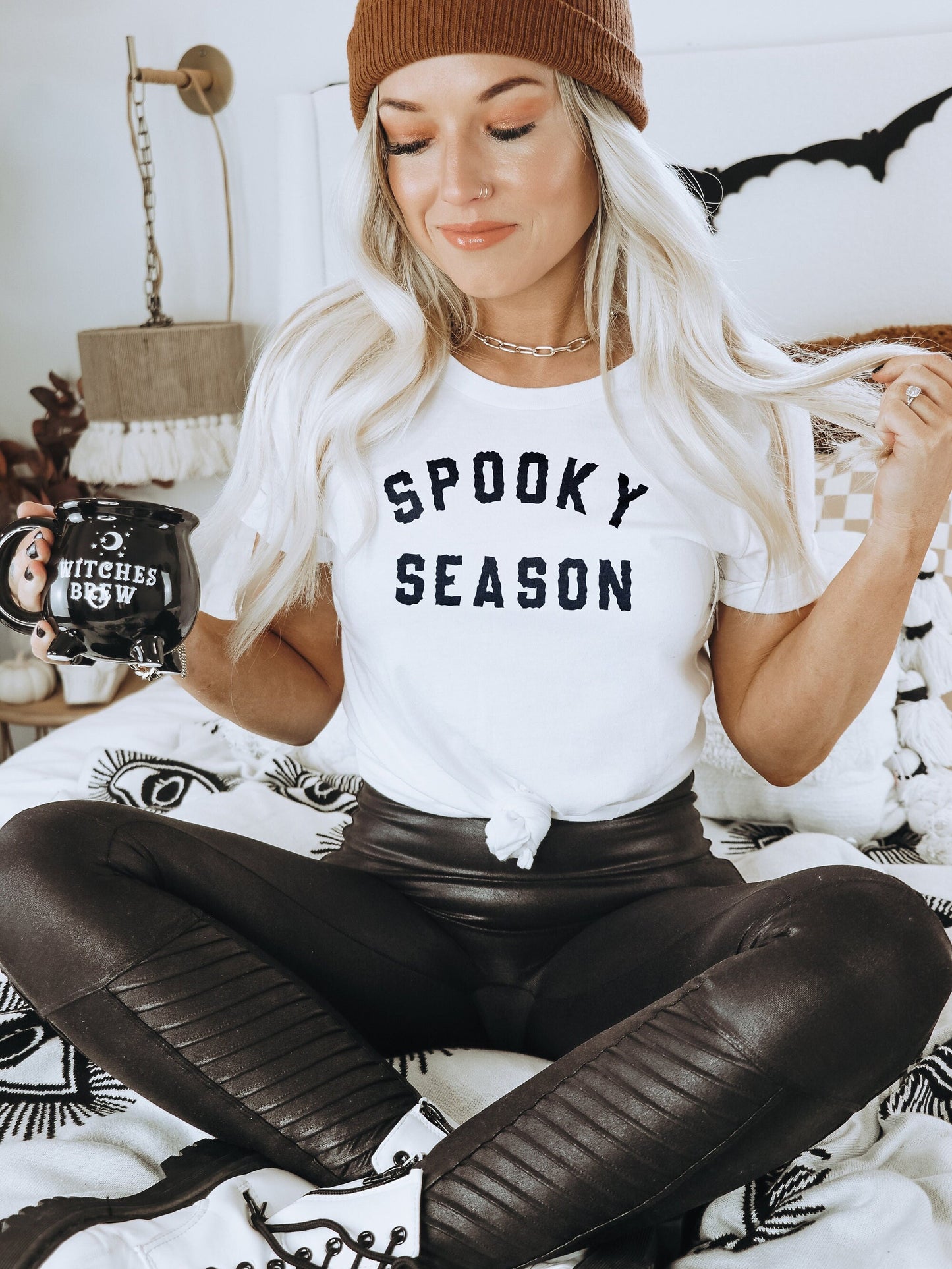 Trendy Halloween T-Shirt - Spooky Season T-Shirt - Halloween T-Shirt - T-Shirt For Halloween - Halloween Print T-Shirt - Spooky Season Shirt