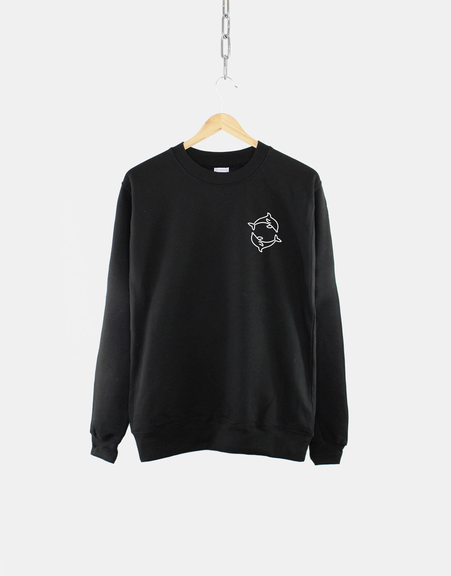 Dolphin Sweatshirt - Nautical Dolphin Sweater - Nautical Sweatshirt - Minimal Dolphin Sweatshirt
