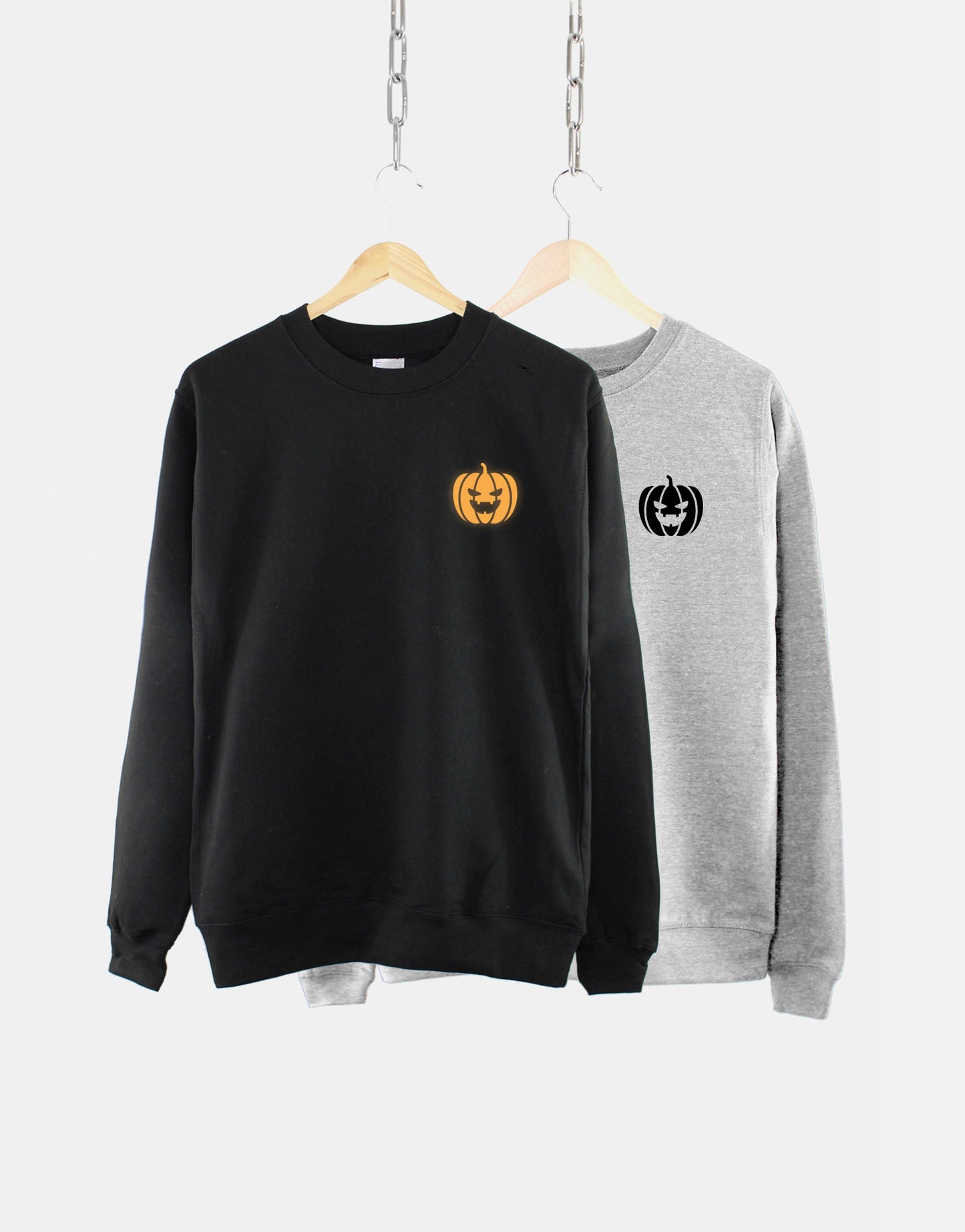 Glow In The Dark Pumpkin Sweatshirt - Glow In The Dark Halloween Sweatshirt - Cute Pumpkin Sweater - Halloween Pumpkin Sweatshirt
