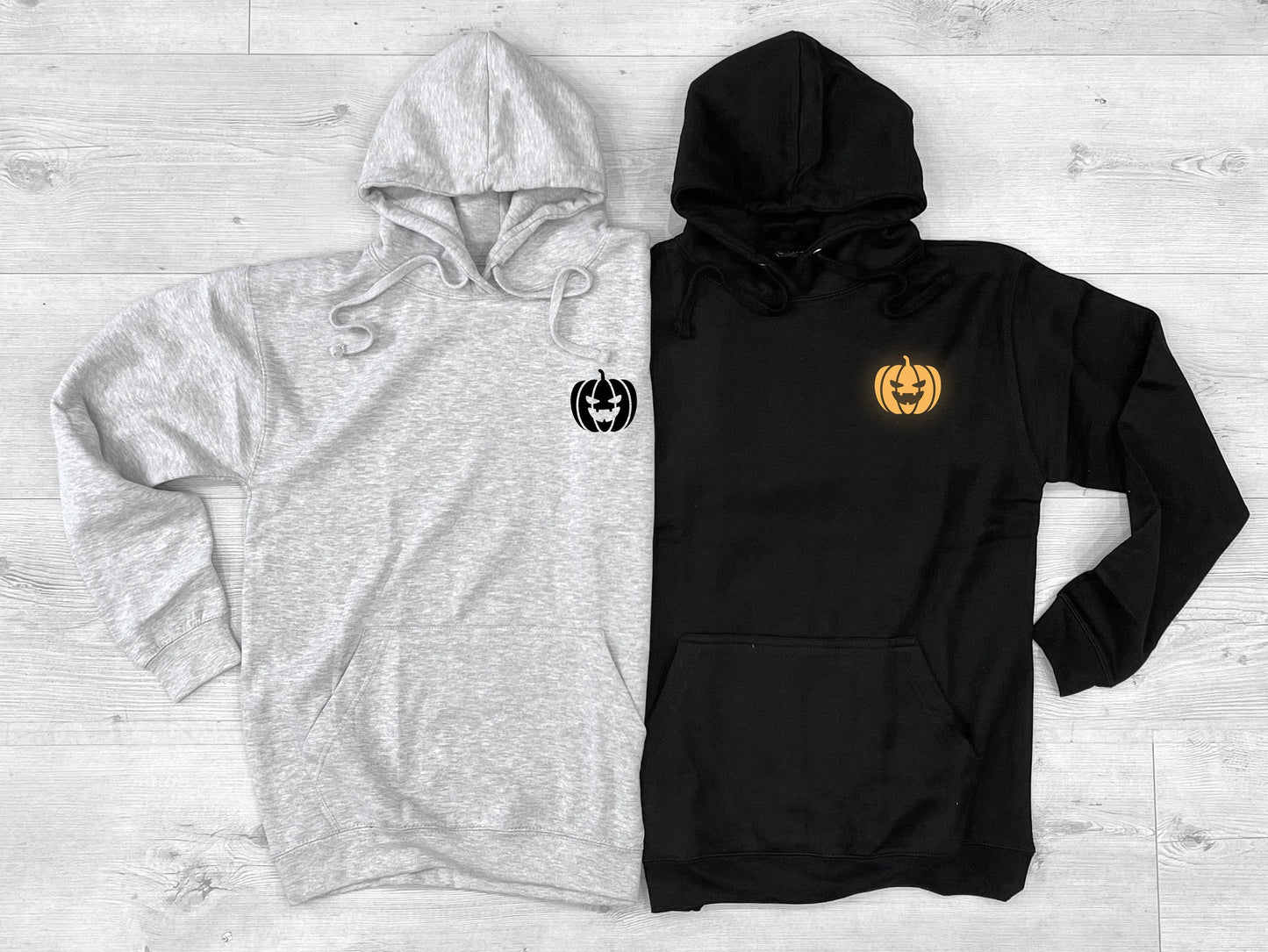 Pumpkin Hoodie - Glow In The Dark Halloween Hoodie - Cute Pumpkin Hoodie - Orange Pumpkin Hoody - Halloween Pumpkin Hoodie