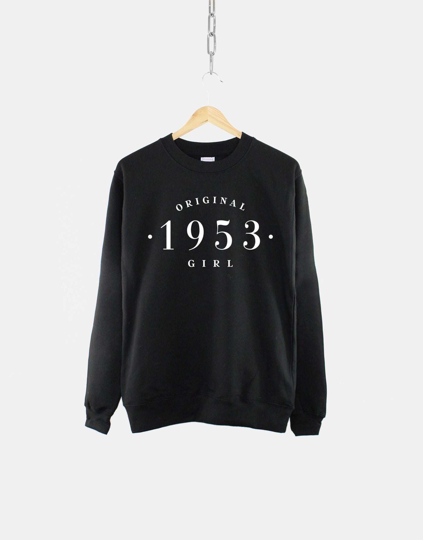 Original 1953 Girl Sweatshirt - Womens Vintage 70th Birthday Shirt - Ladies Birth Year Numbers Jumper