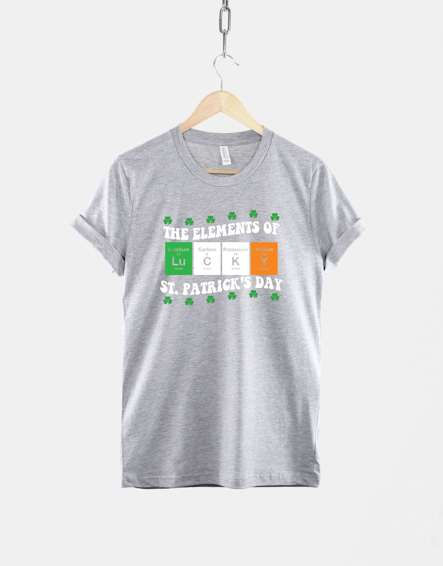 St Patricks Day T-Shirt - Element Of St Patricks Day Shirt - Periodic Table Lucky TShirt