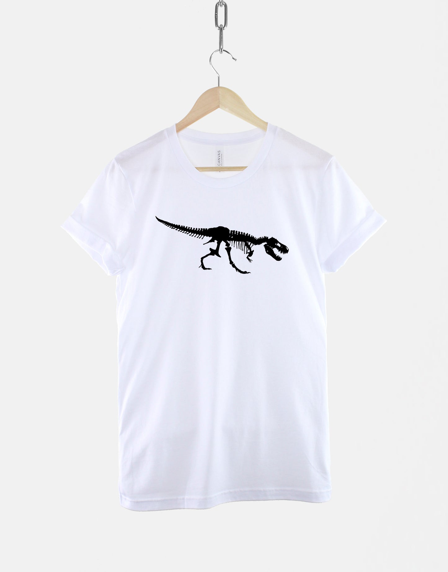 T-Rex Skeleton T-Shirt - Tyrannosaurus Rex Shirt - Dinosaur Skeleton T-Shirt - Dinosaur Print Shirt - Black Dinosaur Print T-Shirt