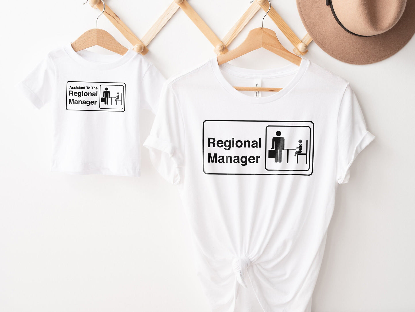 Regional Manager T-Shirt - Assistant to The Regional Manager Matching Shirts - Dad and Son Matching Shirts - Father Daughter Shirts