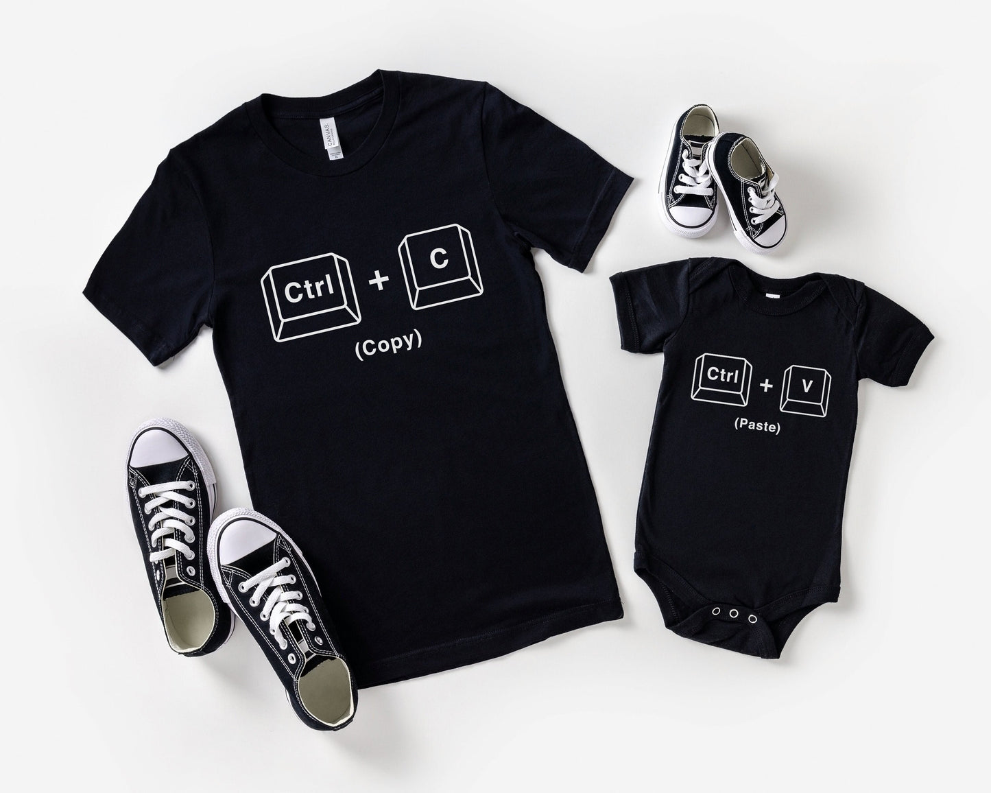 Copy Paste Shirt Set - Father and Baby Matching Shirts - Copy And Paste Daddy And Daughter Shirts - New Baby Gift