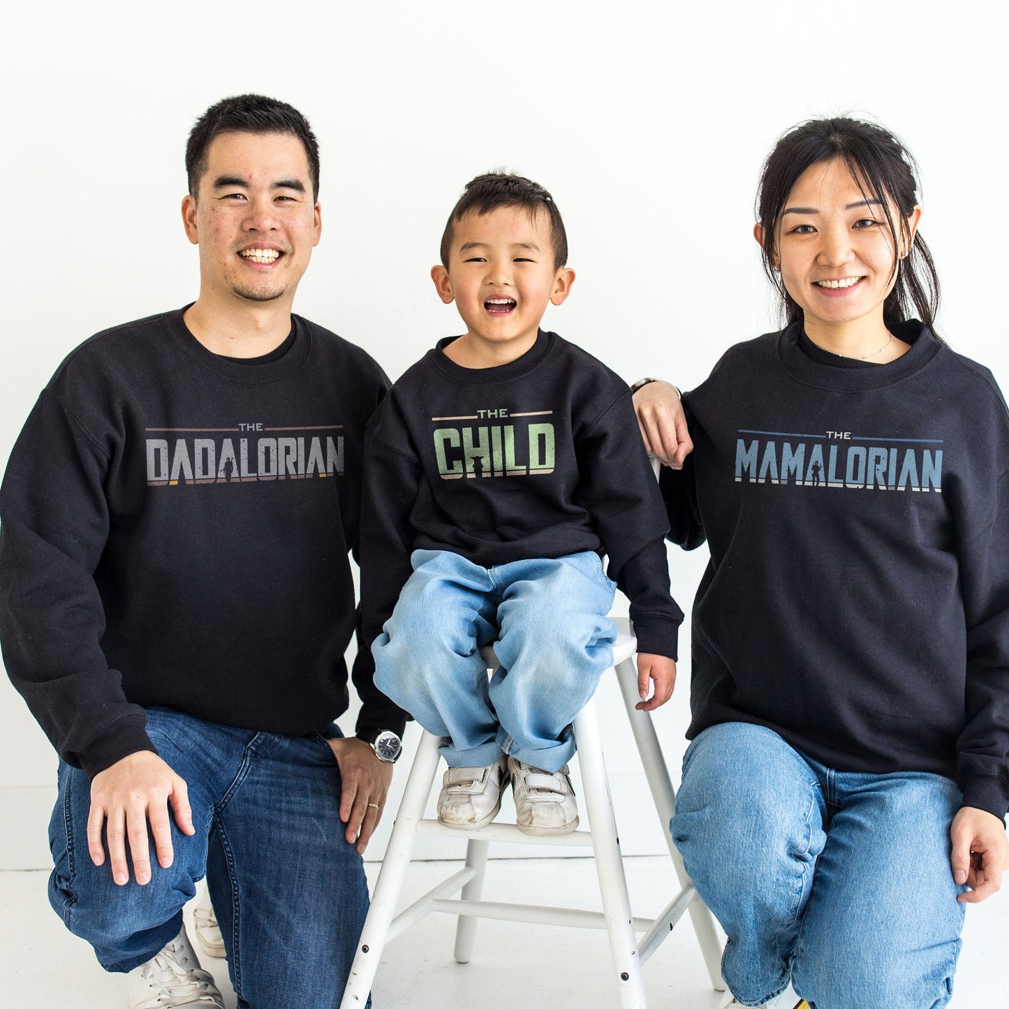 The Dadalorian Sweatshirt - The Mamalorian Sweater - Father Son Mother Daughter Matching Sweatshirts